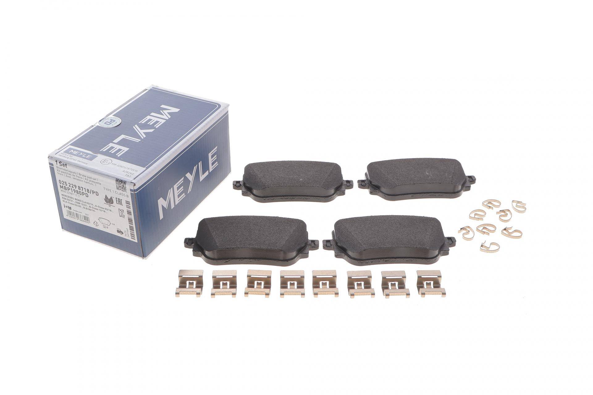 Колодки гальмівні (задні) MB A-class (W177/V177)/ CLA (C118/X118)/ GLB-class (X247) 18-