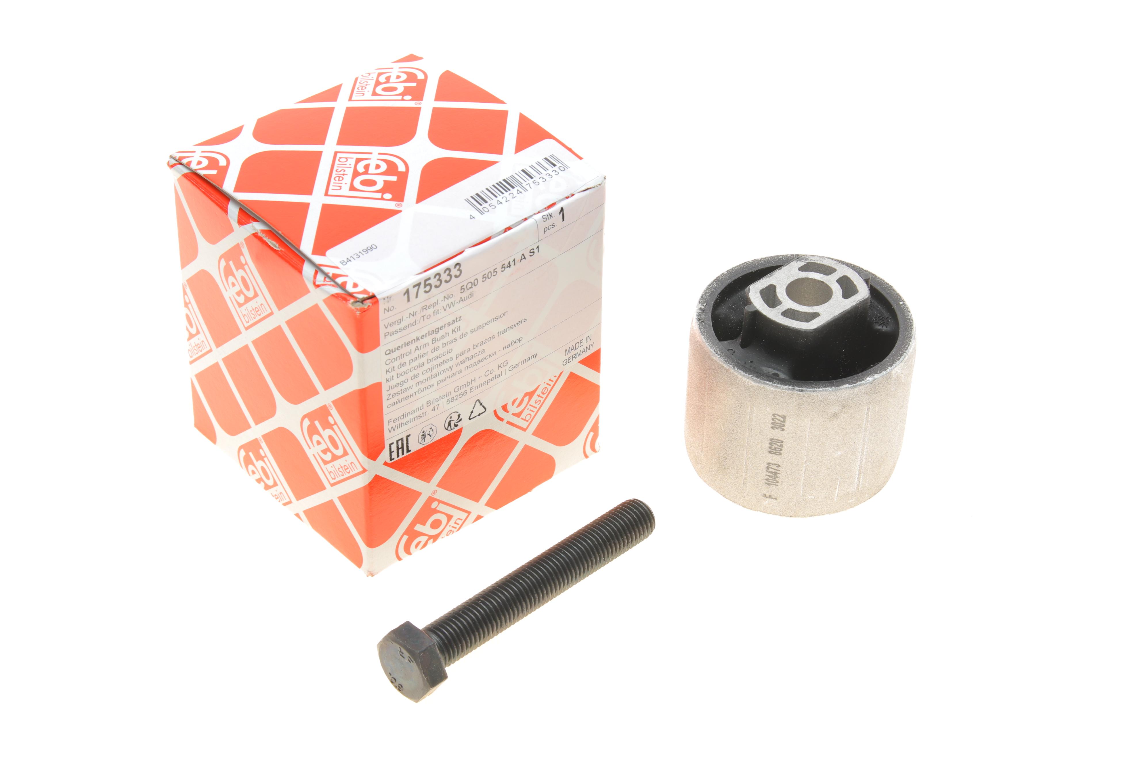 Сайлентблок важеля (заднього/спереду) Audi A3/Skoda Octavia/SuperB/VW Golf/Passat 03- (повздовжнього) (+ болт)