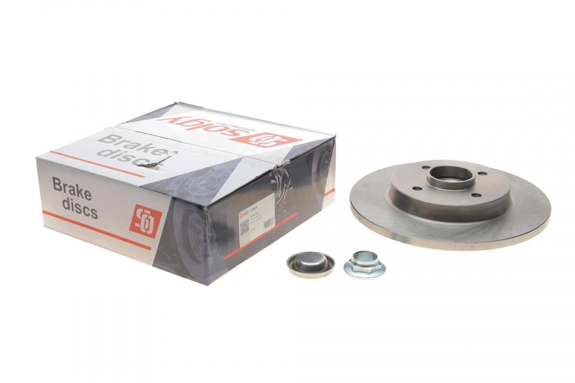 Диск гальмівний (задній) Citroen Berlingo/Peugeot Partner 08- (268х12) (+ABS) (з підшипником)