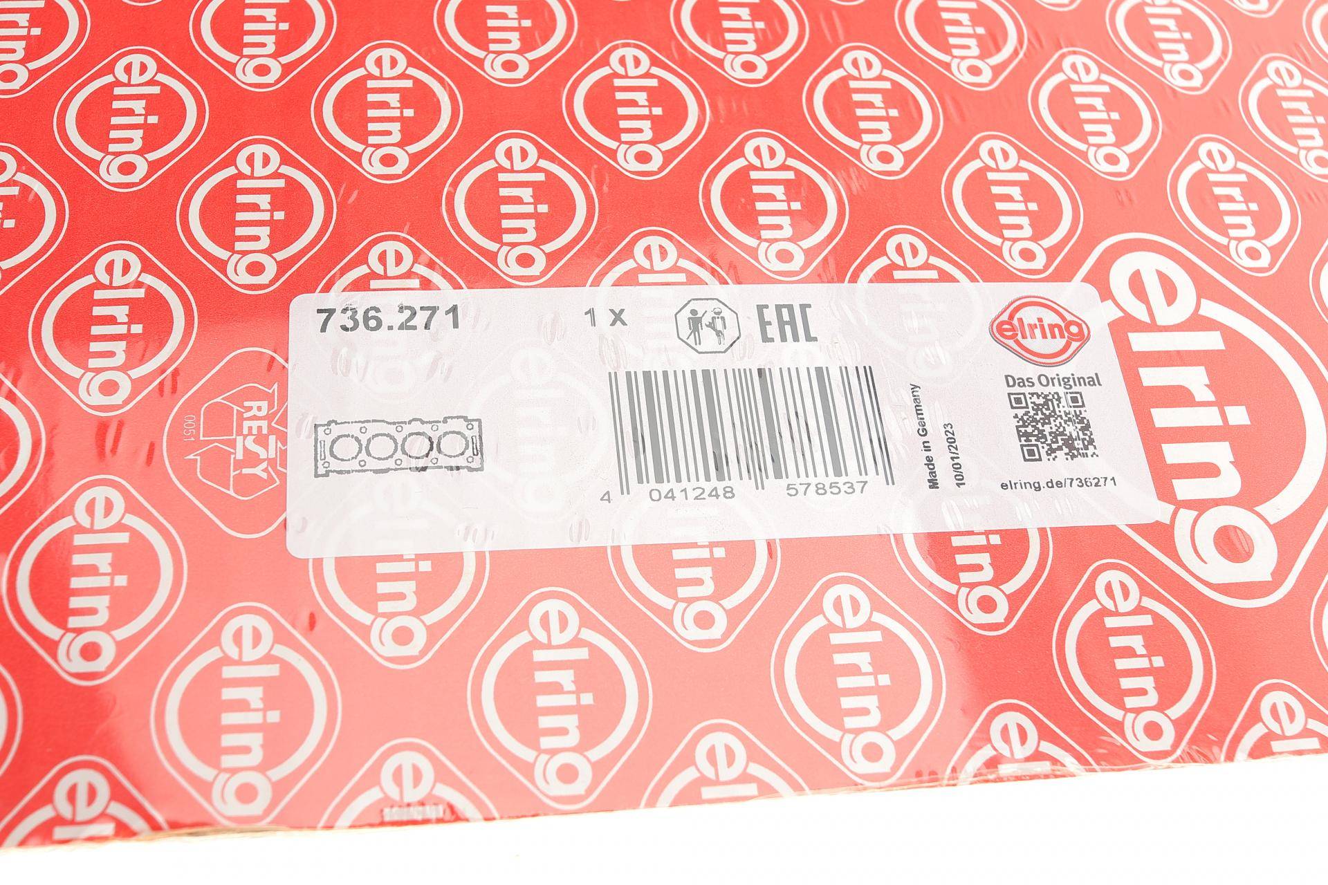 Прокладка головки блоку циліндрів BMW 5 (F10)/7 (F01-F04)/X5 (F15/F85) 3.0D 10- (1.675mm) (3 метки) N57 D30