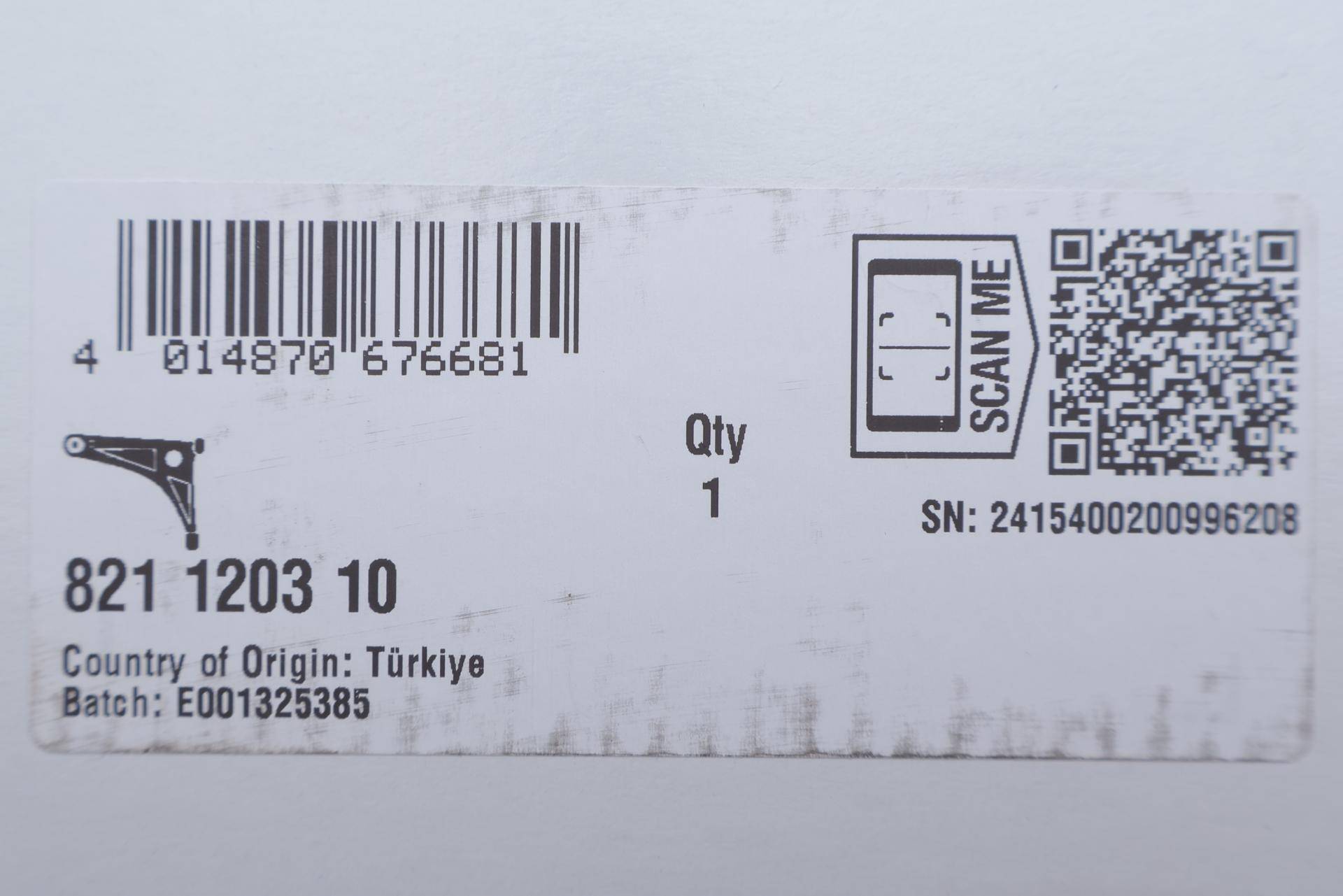 Важіль підвіски (передній/знизу) (R) MB A-class (W176)/B-class (W246/W242)/CLA-class (C117) 11-