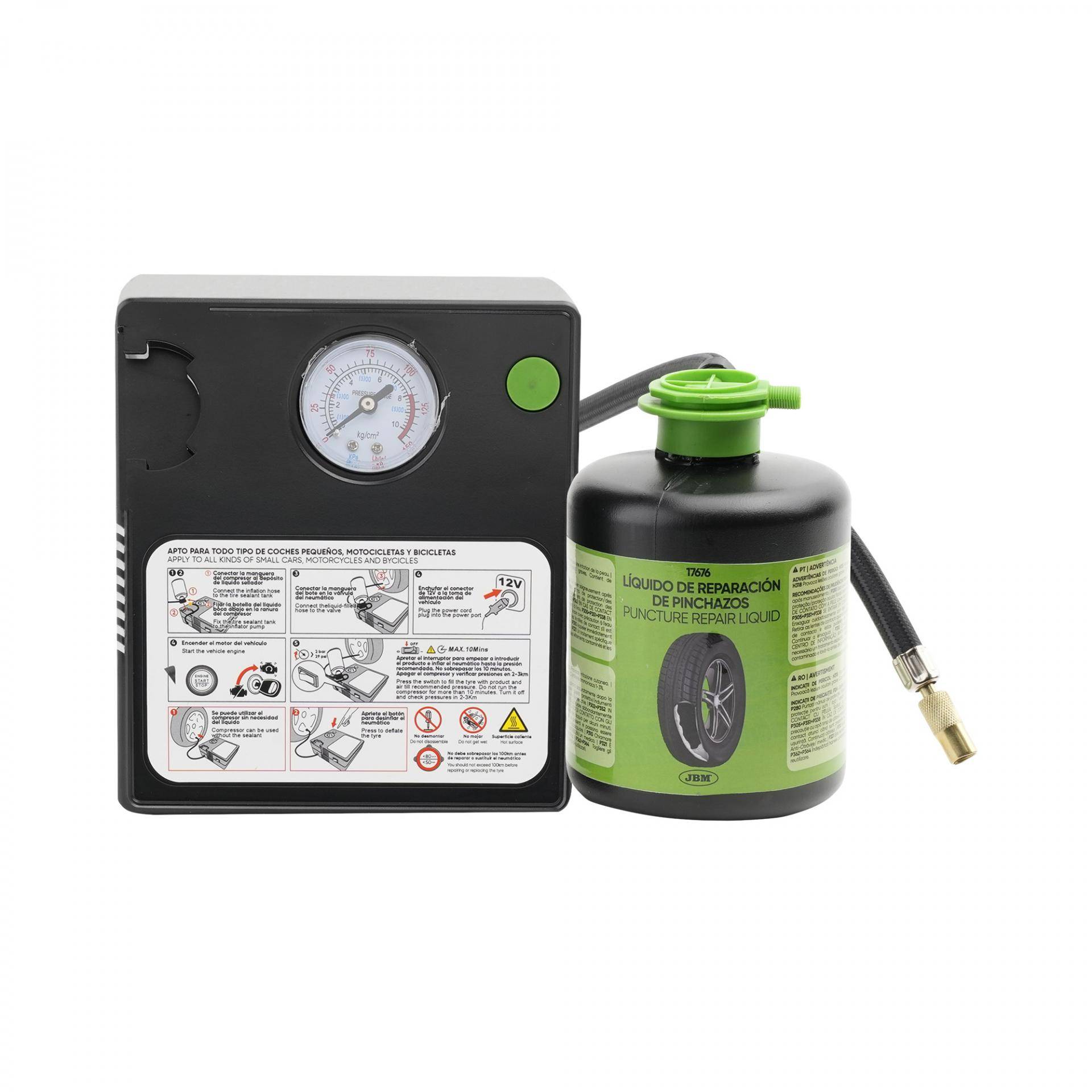 Ремкомплект для шин (насос + герметик 450ml)