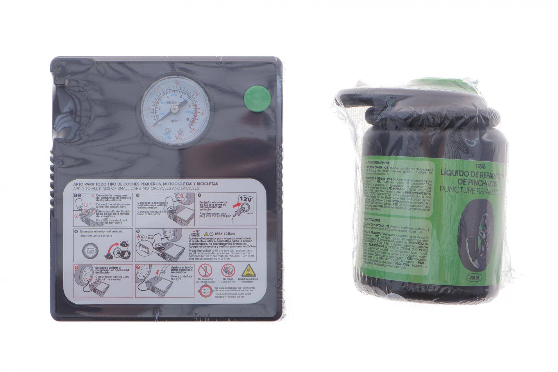 Ремкомплект для шин (насос + герметик 450ml)