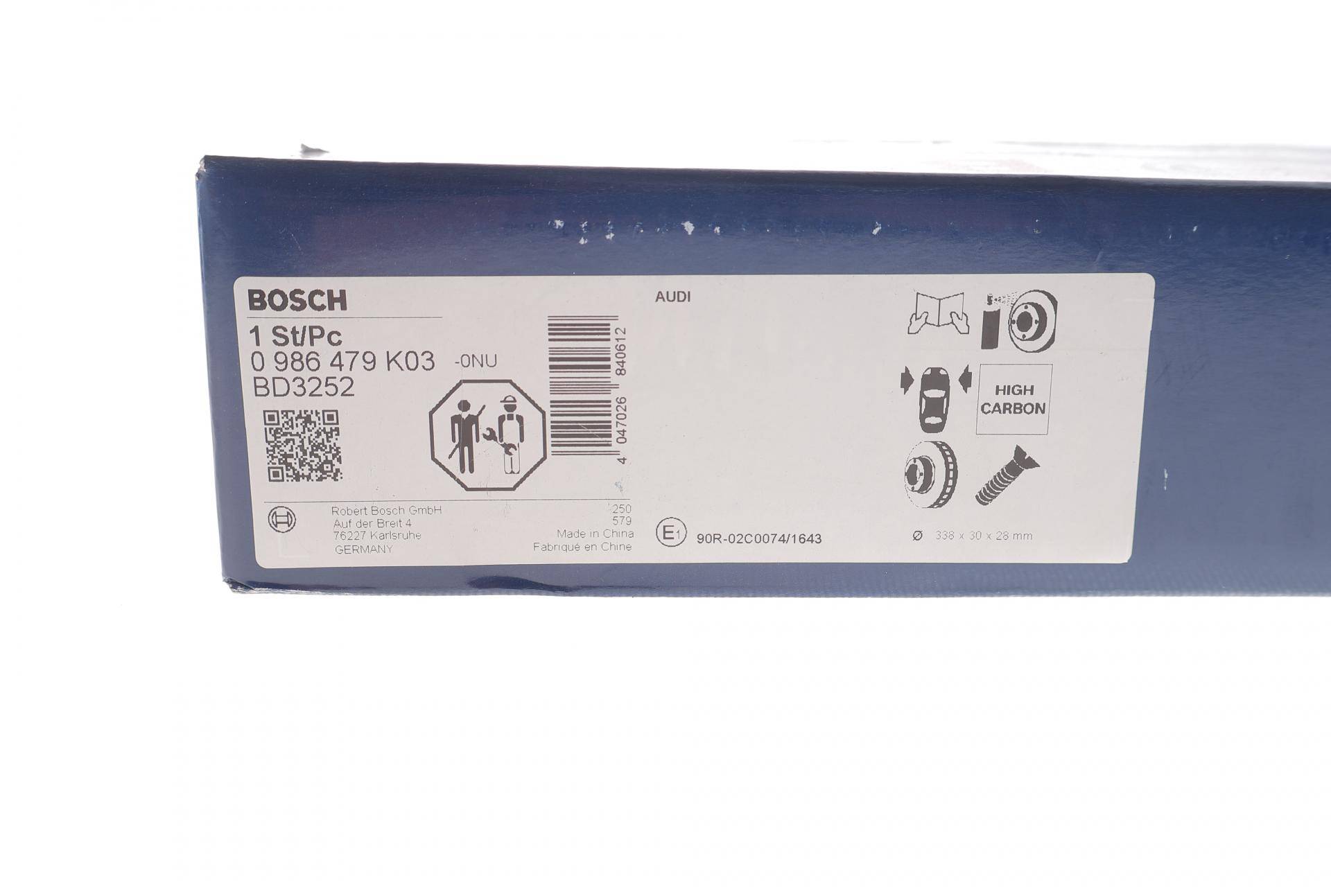 Диск гальмівний (передній) Audi A4/A5/Q5 15- (338х30) (з покриттям) (вент.)