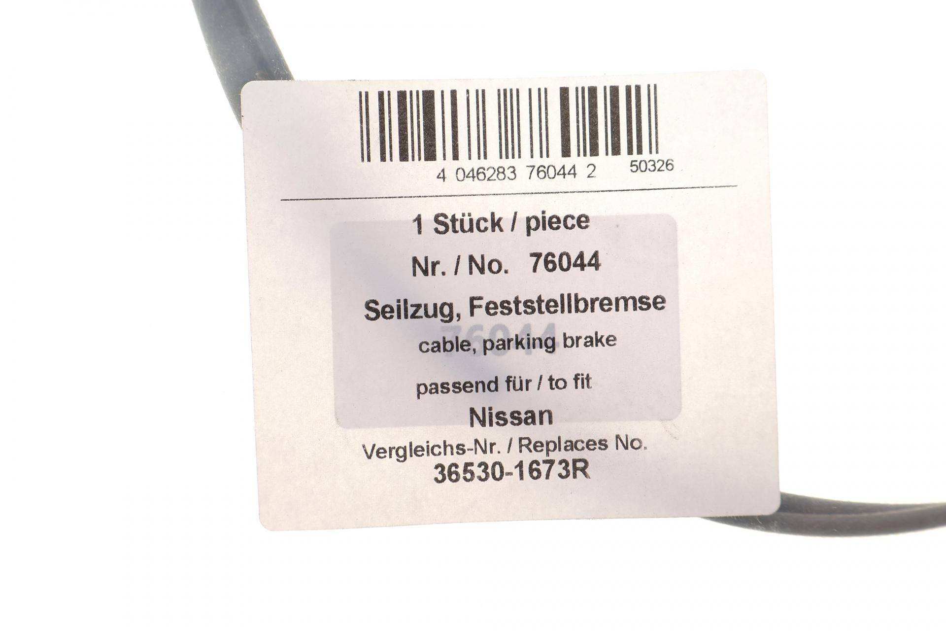 Трос ручника (передній) Renault Trafic II/Vivaro A 01- (1185mm)