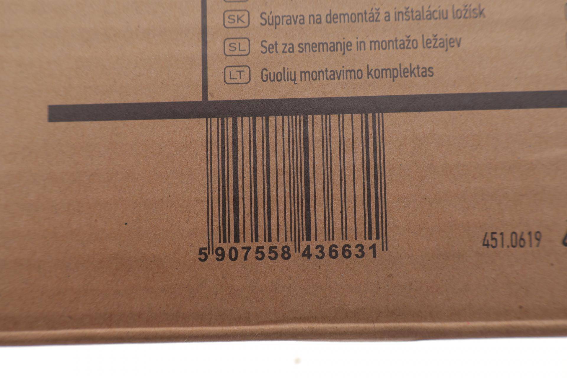 Набір інструментів для демонтажу/монтажу підшипника маточини 51 од.