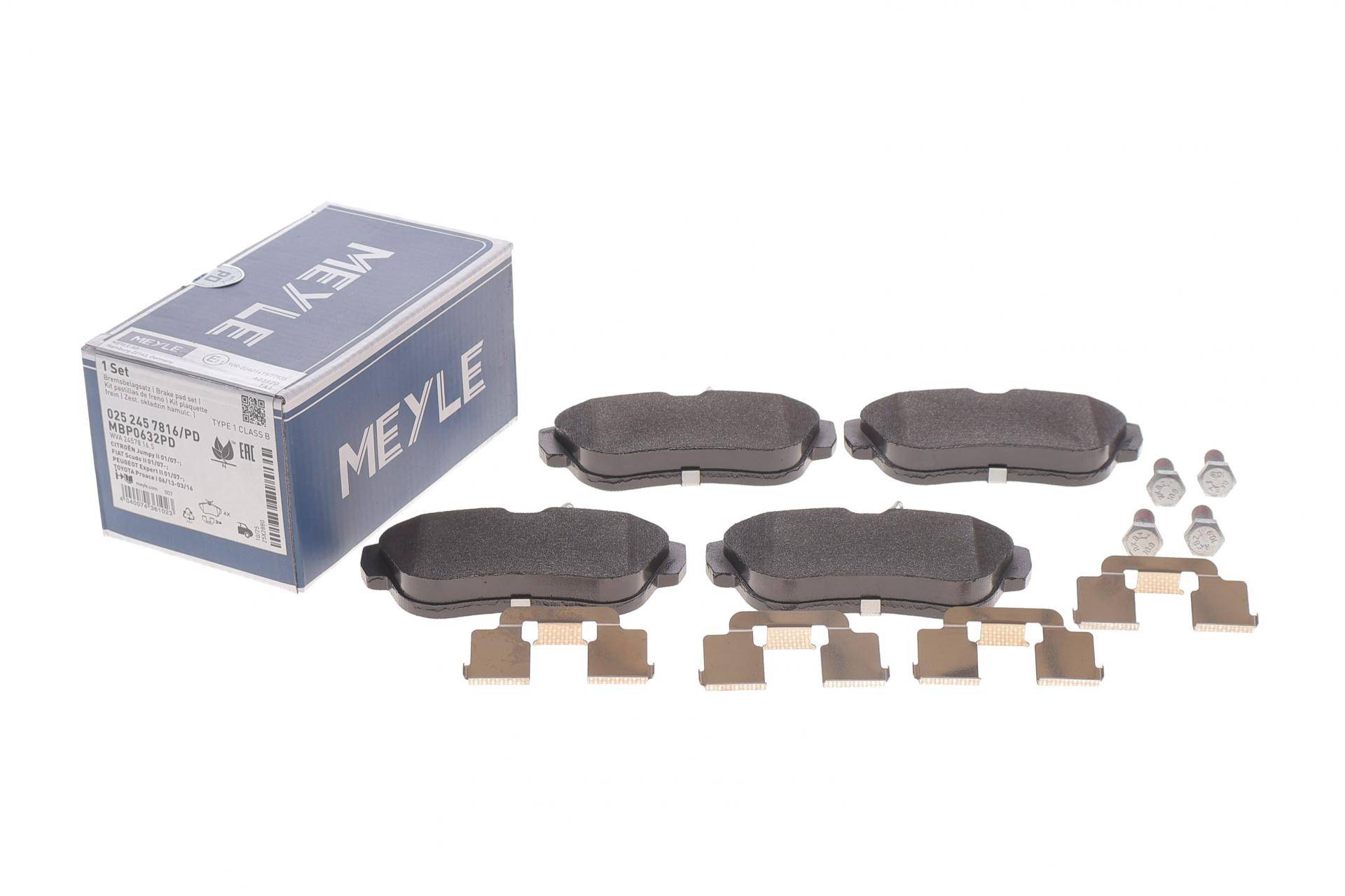 Колодки гальмівні (задні) Fiat Scudo/Peugeot Expert 1.6D/2.0D 07-