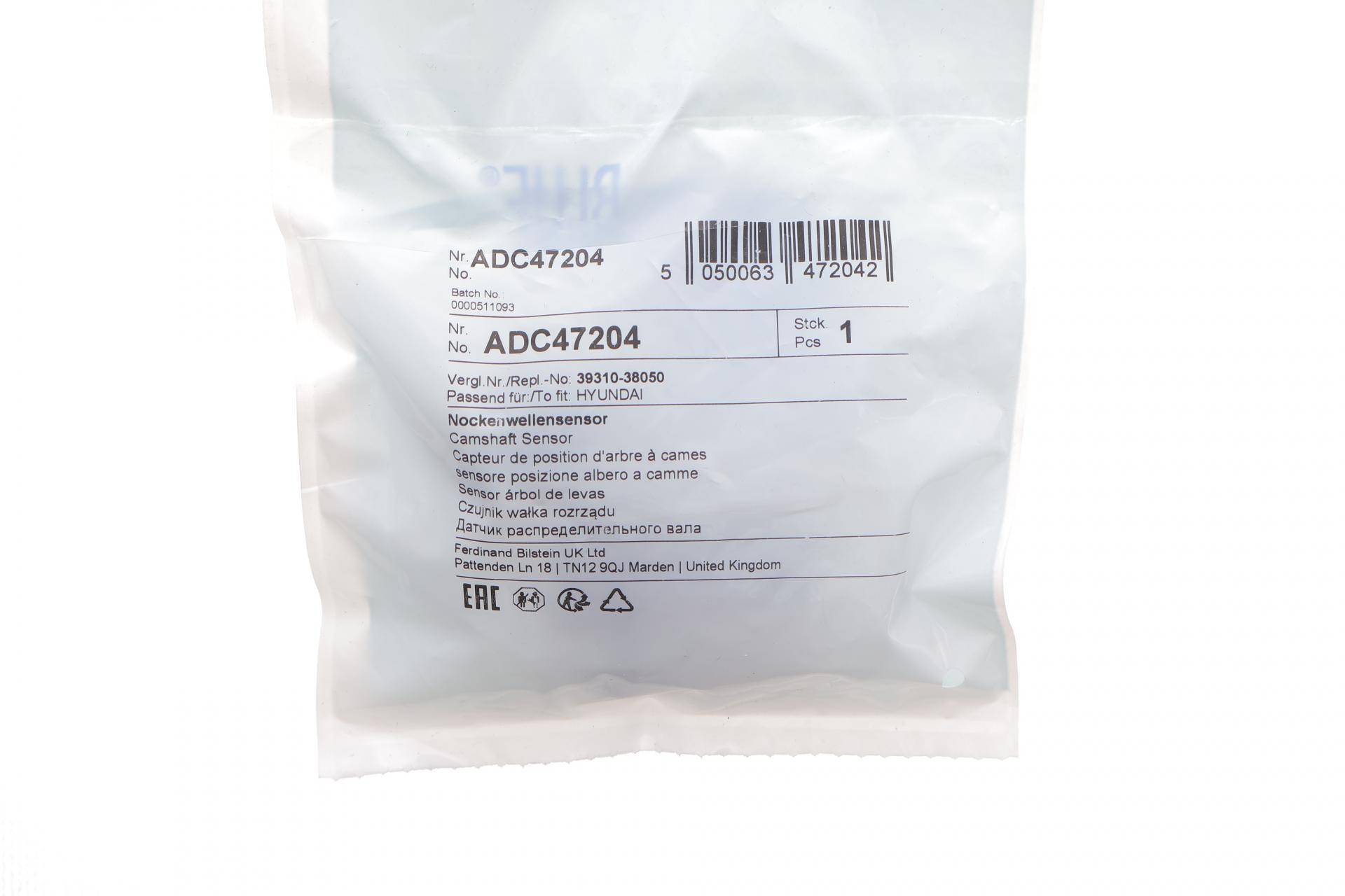 Датчик положення розподільного валу Hyundai Santa Fe/Mitsubishi Outlander 2.0/2.4 01- (12V)