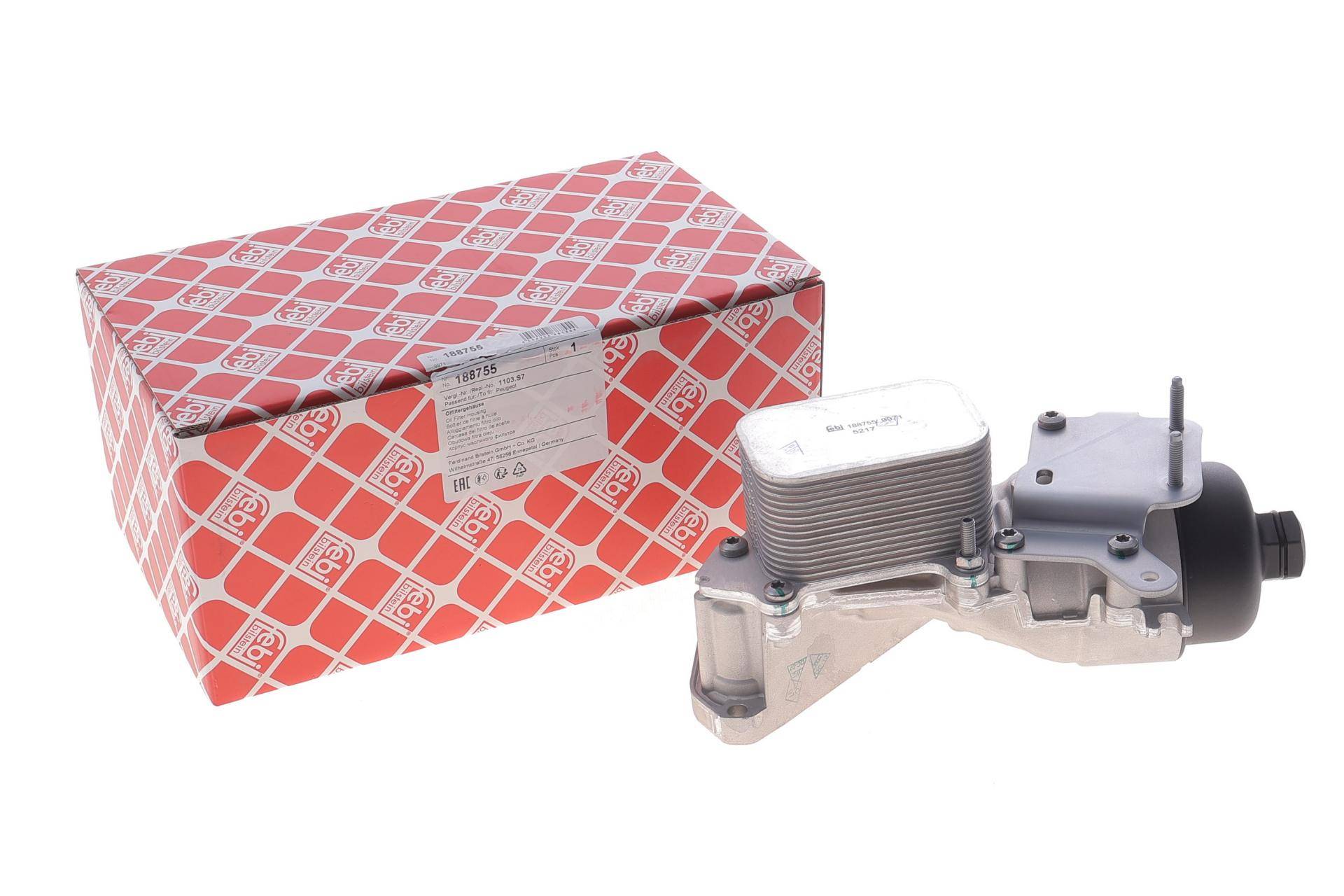 Корпус фільтра масляного (з радіатором) Citroen Berlingo/Peugeot Partner 1.6 HDi 07-