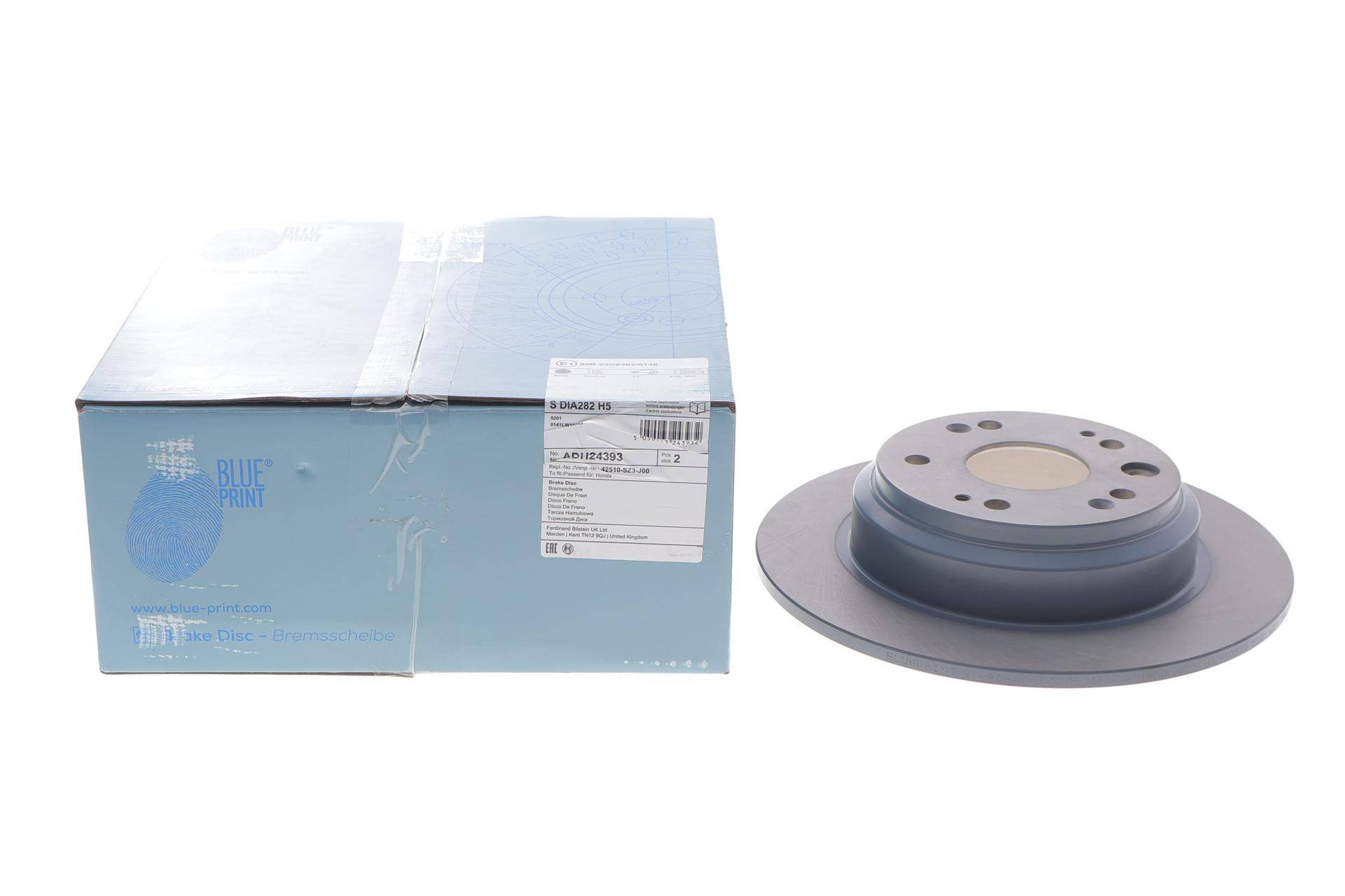 Диск гальмівний (задній) Honda Accord 03-08 (281x9)