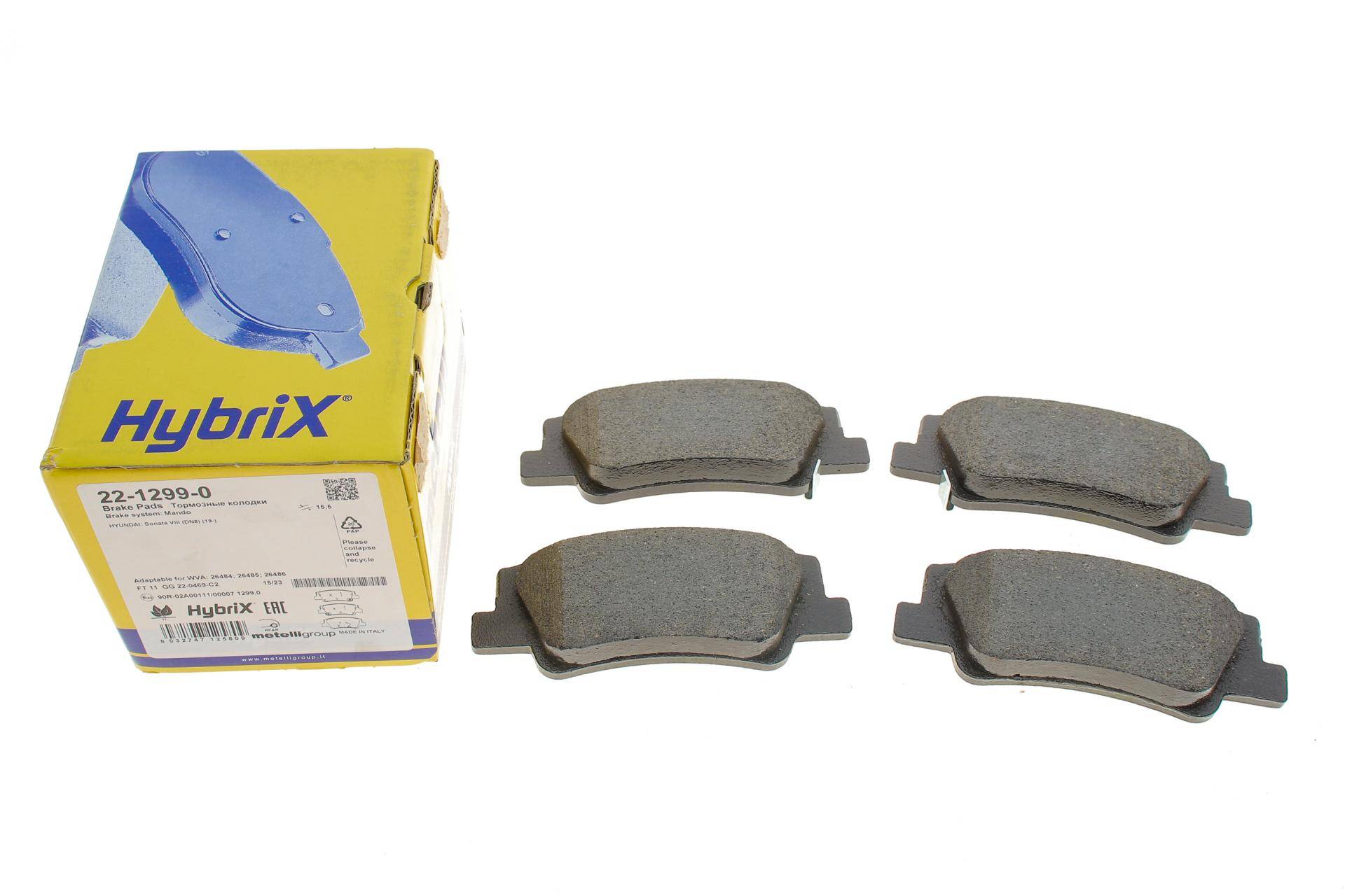 Колодки гальмівні (задні) Hyundai Tucson 20-/Kia Niro 22- (+ датчики)