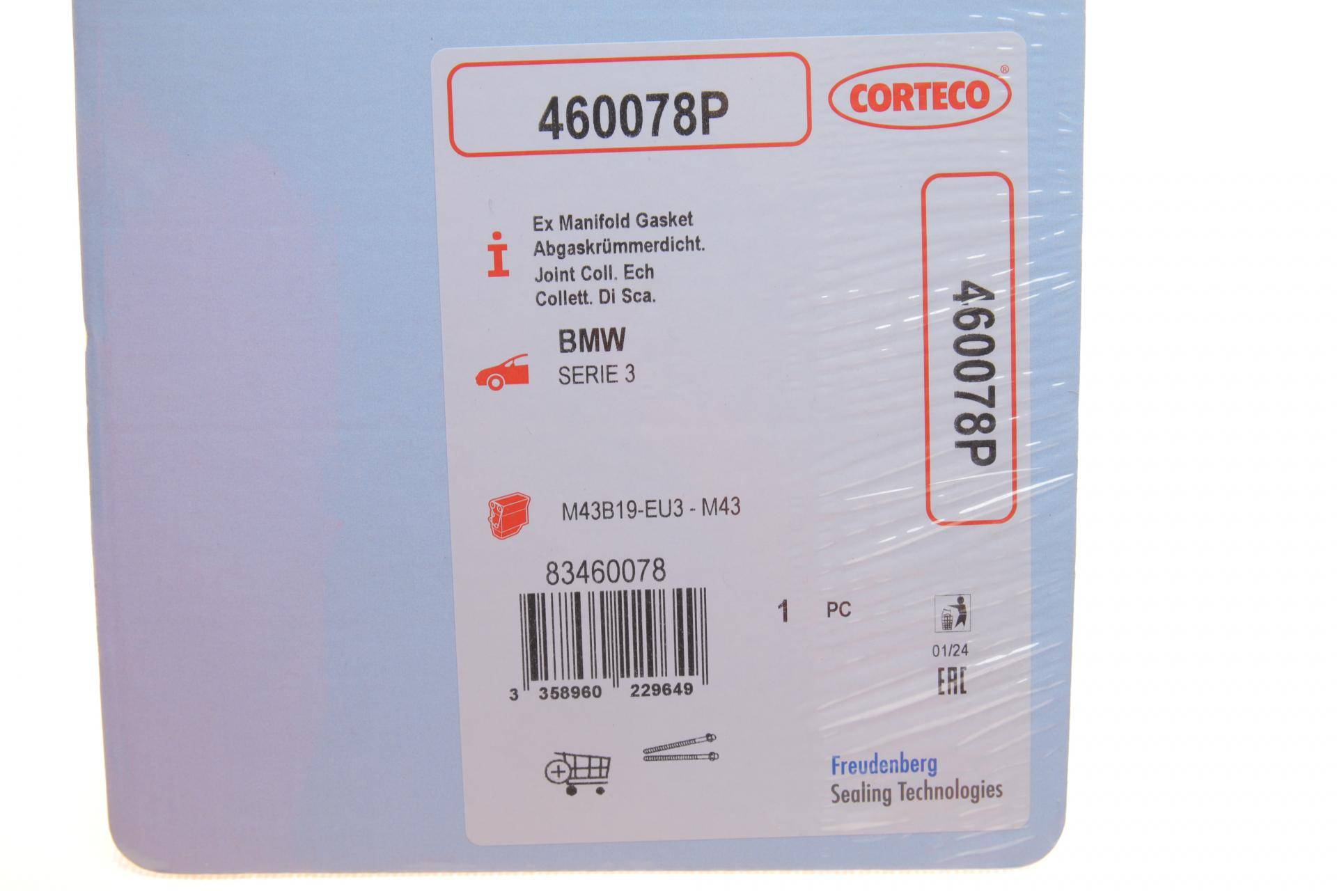 Прокладка колектора випускного BMW 3 (E30/E36/E46)/5 (E34) 1.6/1.8 82-06 M43