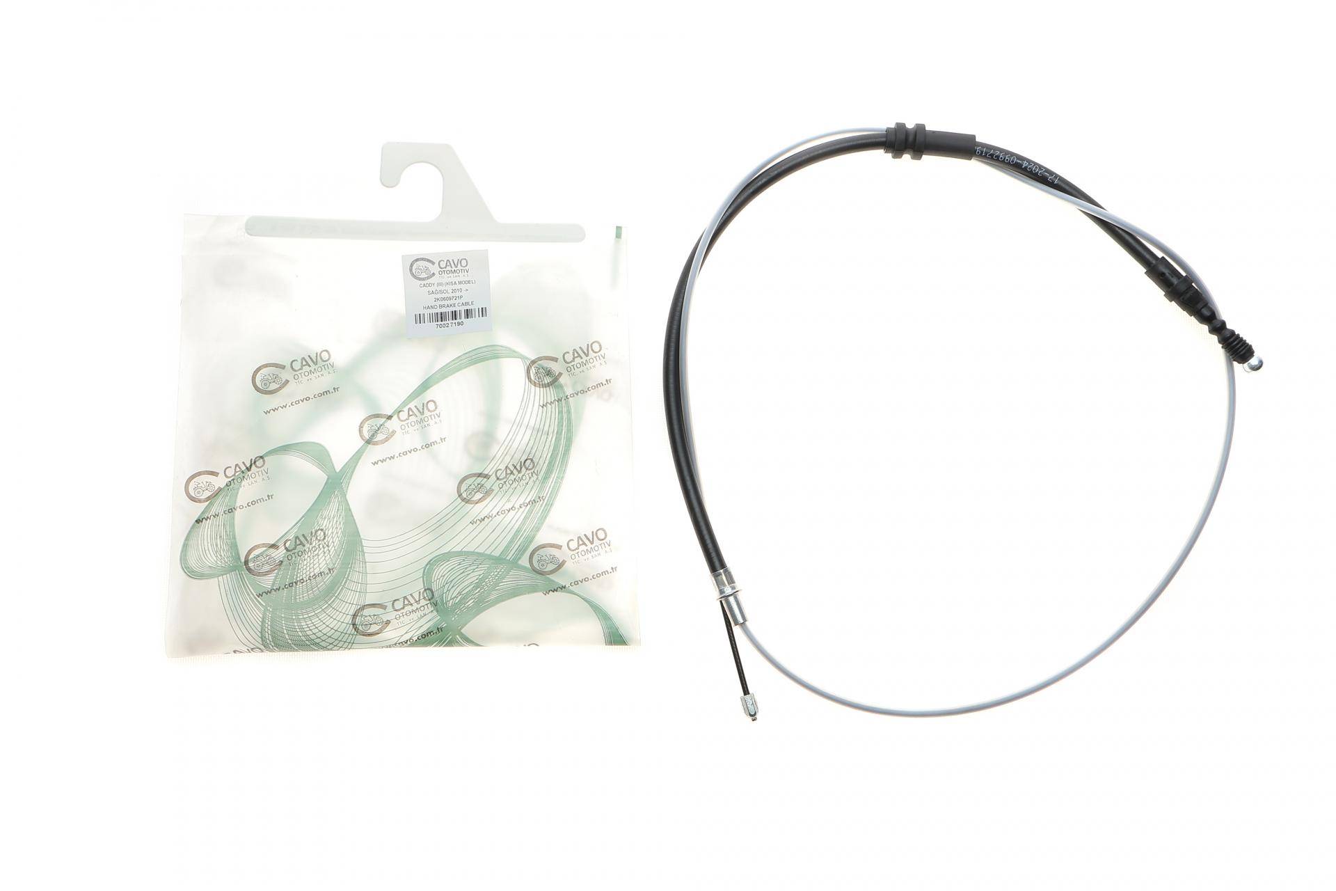 Трос ручника (задній) VW Caddy 04- (1705/541mm)