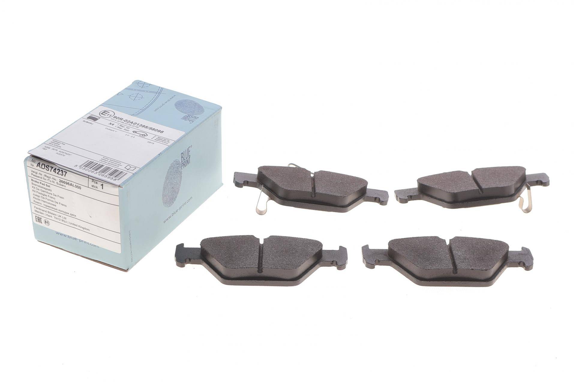 Колодки гальмівні (задні) Subaru Impreza/Outback/Legacy 14-