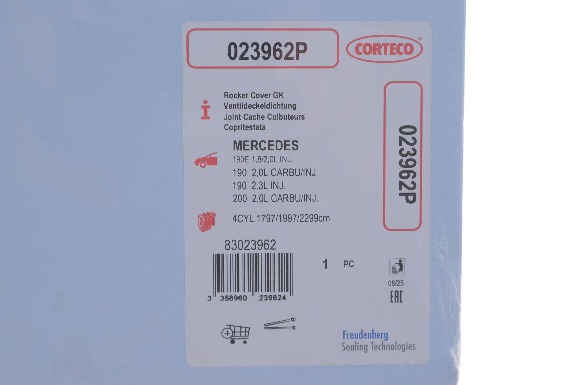 Прокладка кришки клапанів MB (W123/W124)/T1/T2 2.0-2.3 68-, M102