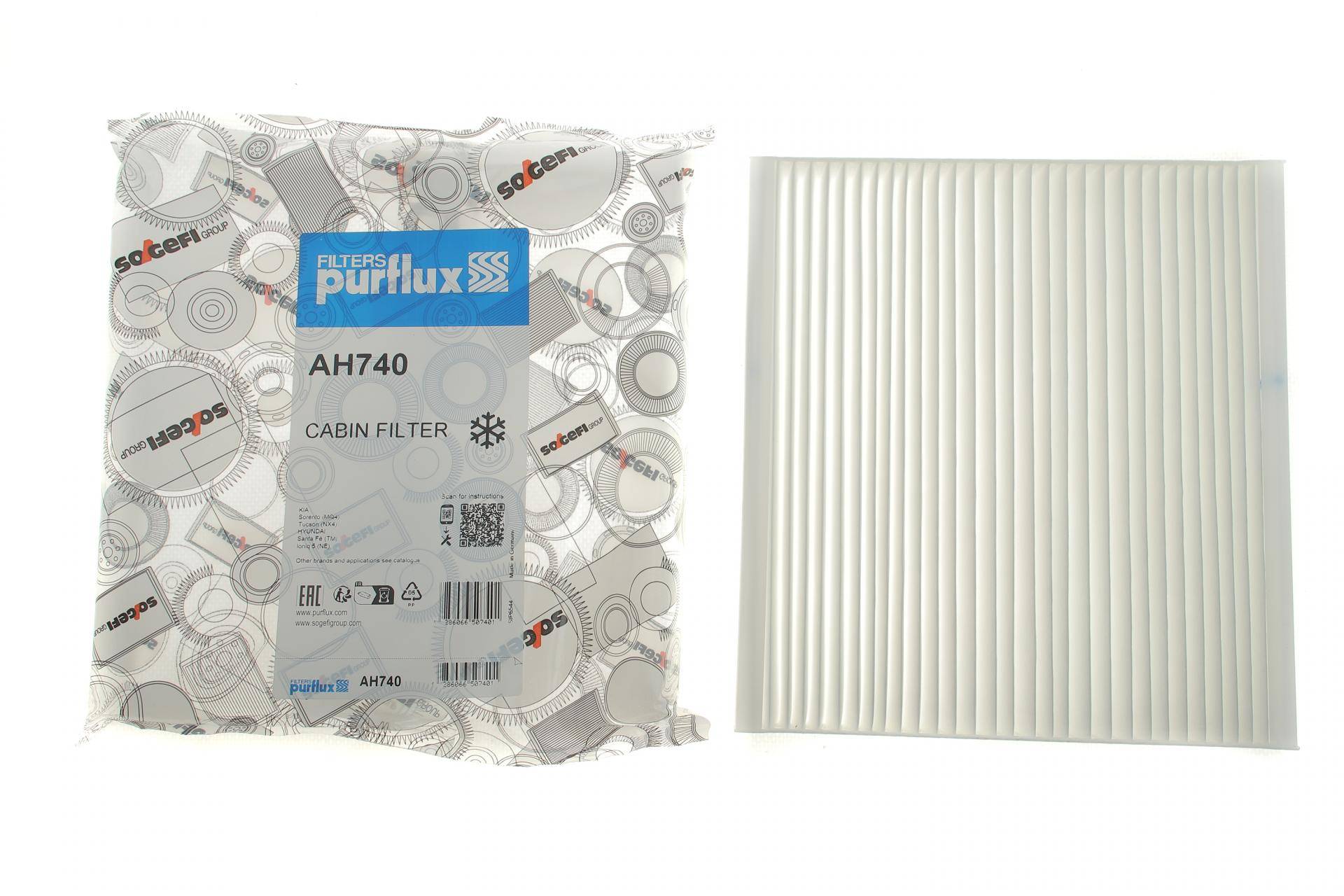 Фільтр салону Hyundai Santa Fe IV/Tucson III/Kia Sorento IV/V 18-