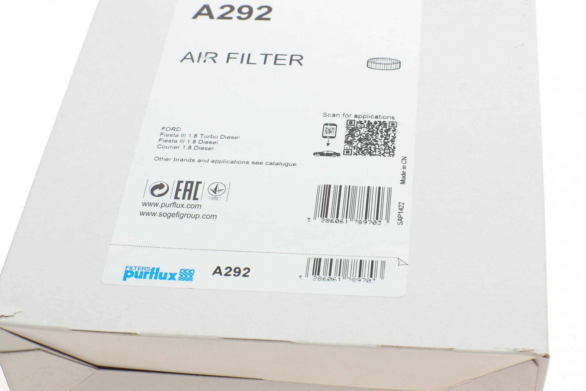 Фільтр повітряний Ford Fiesta 1.8D 89-96