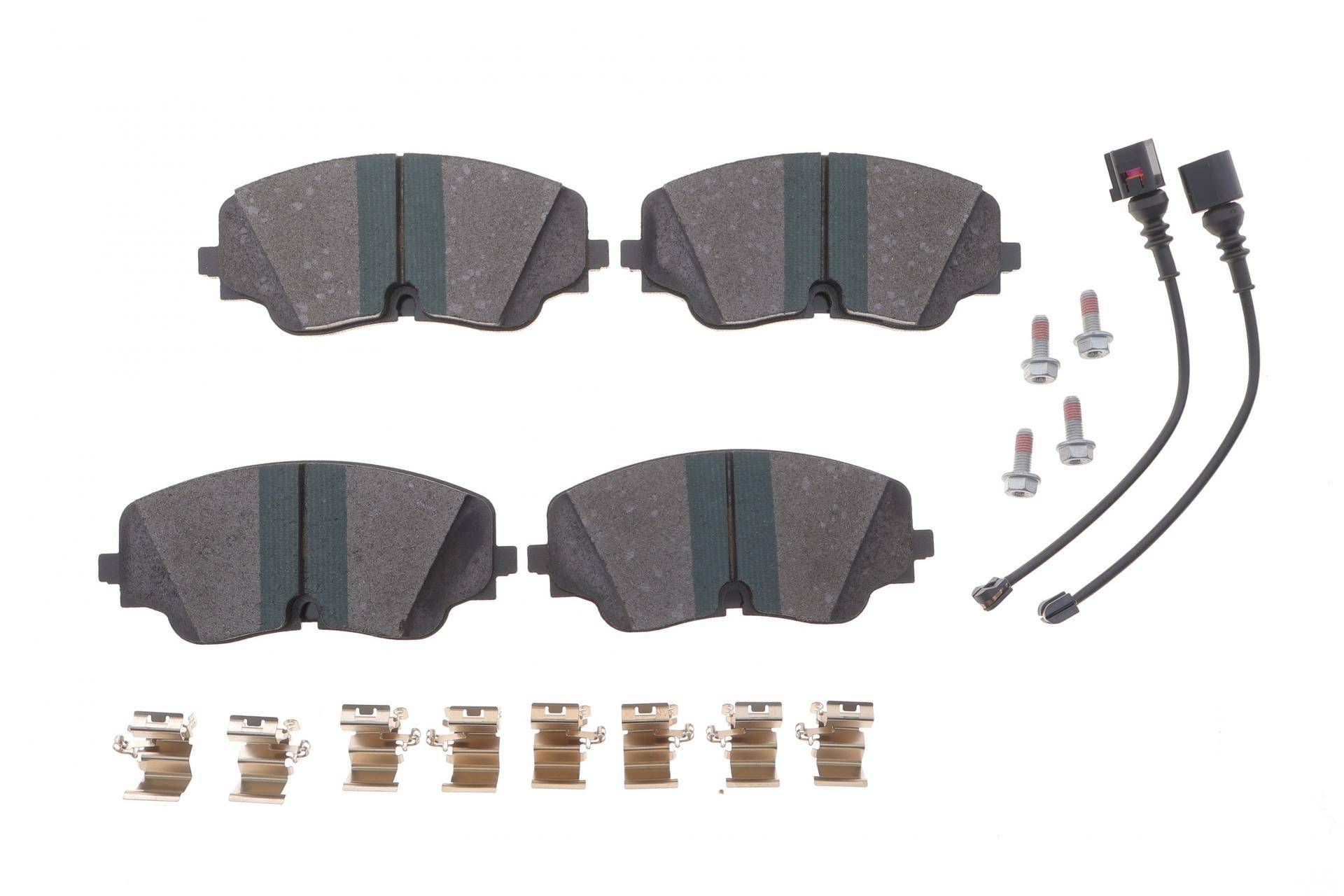 Колодки гальмівні (передні) VW Golf VIII/Tiguan 20- (+датчик/пружинки/болти)