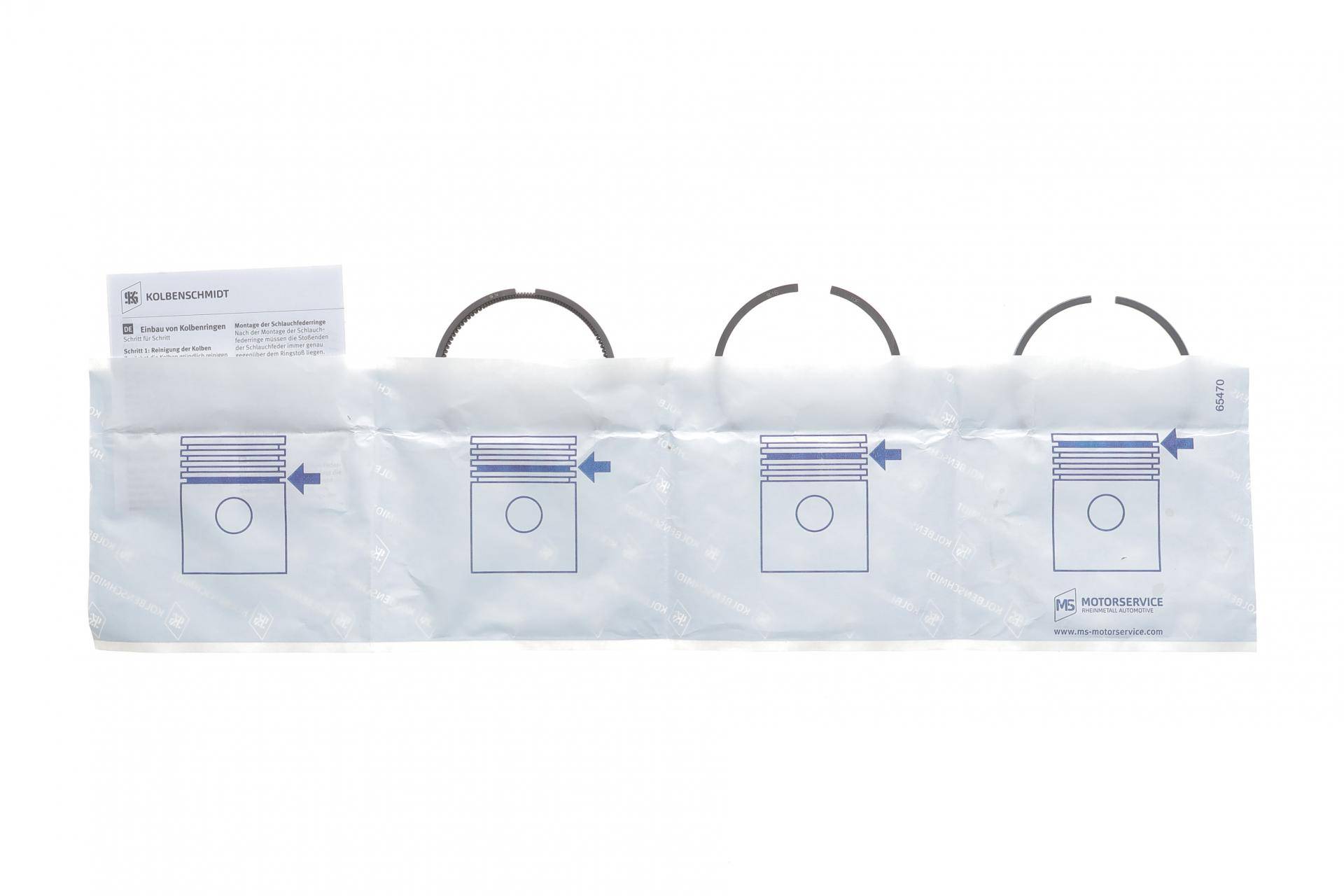 Кільця поршневі Fiat Fiorino/Panda 0.8-0.9 80-96/Seat Ibiza 0.9 86-93 (65mm/STD)