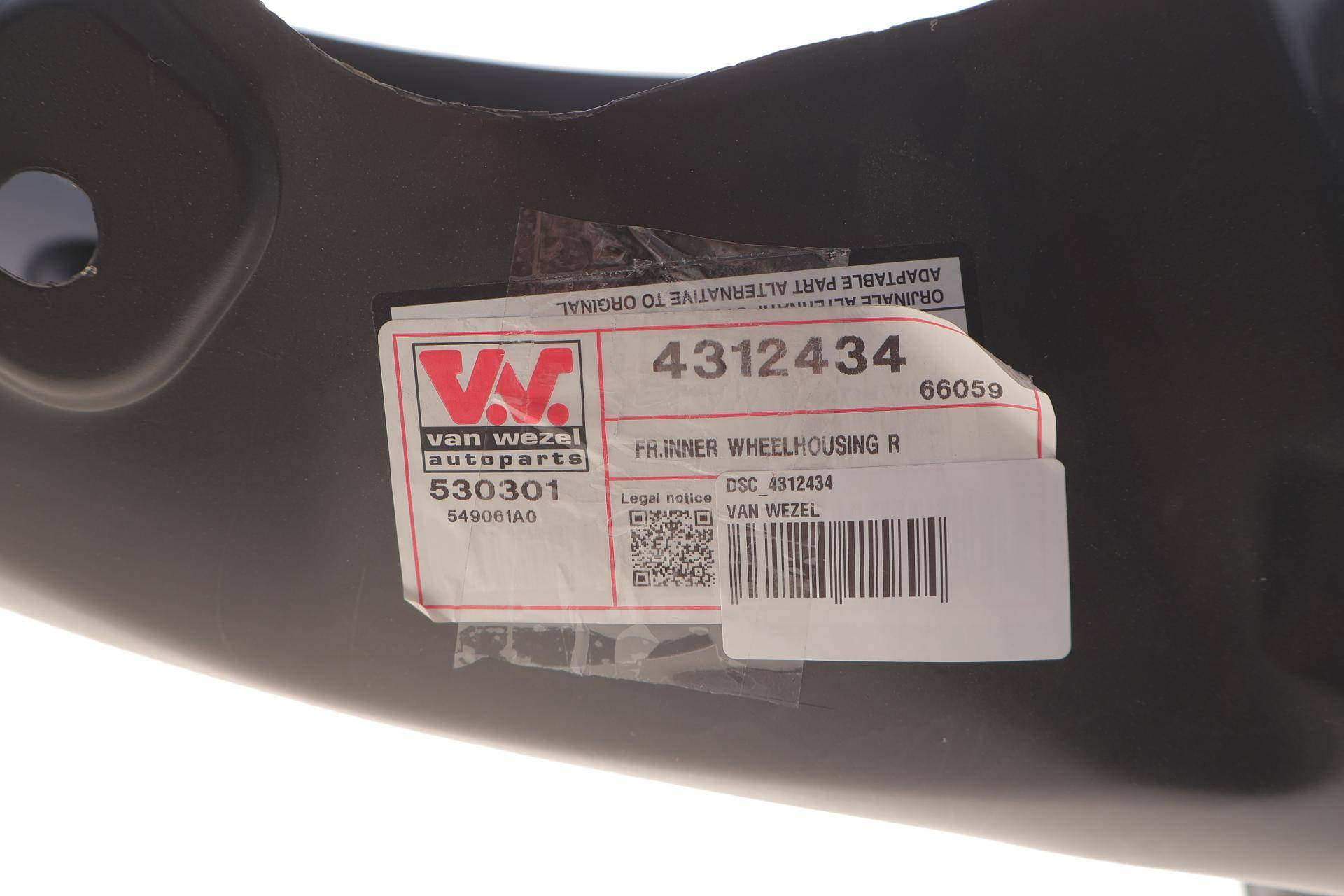 Підкрильник (передній/передня частина) Renault Kangoo 08- (R)(незначне пошкодження)