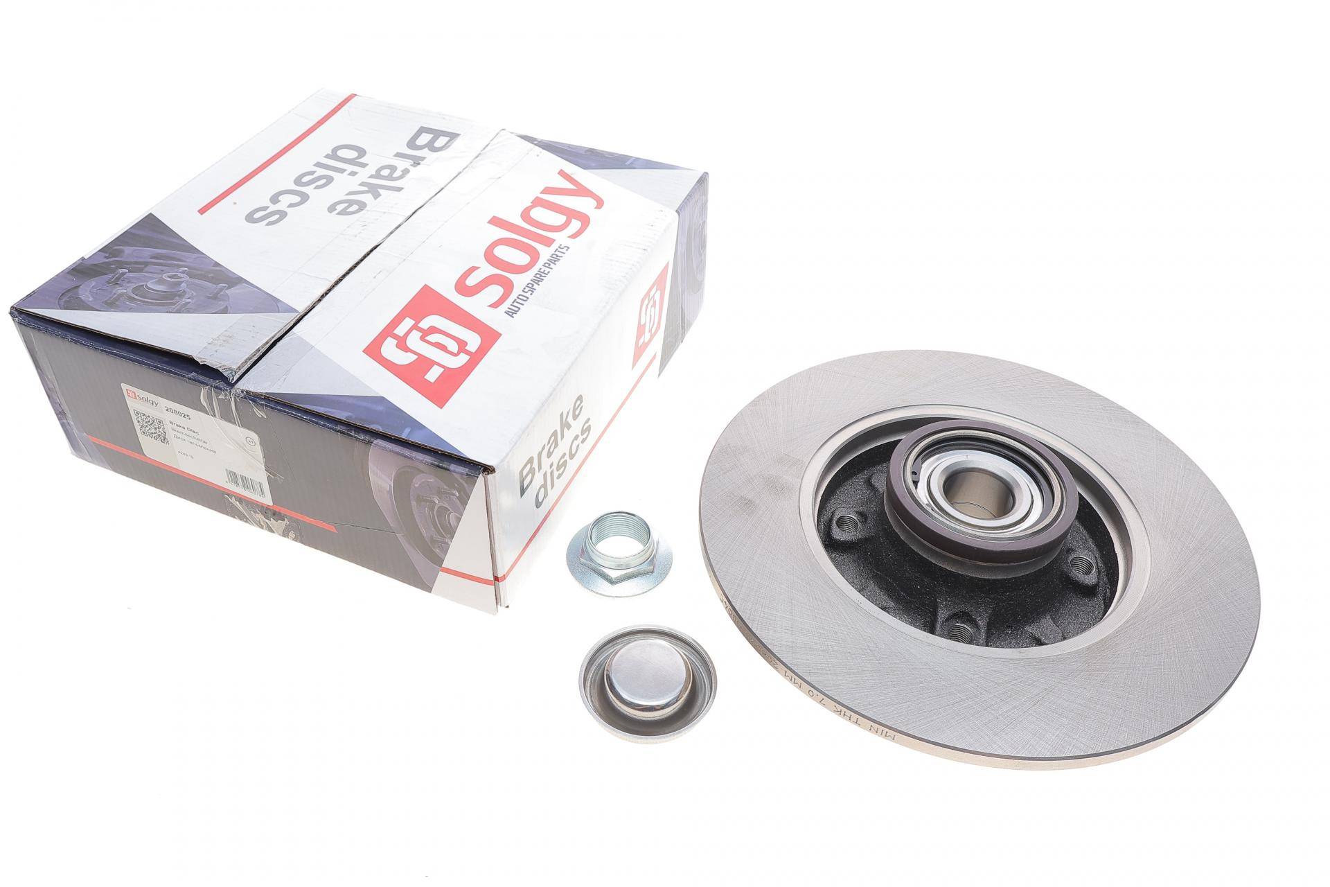 Диск гальмівний (задній) Citroen C4/Peugeot 207/307 05- (249х9) (+ABS) (з підшипником) (d=30)