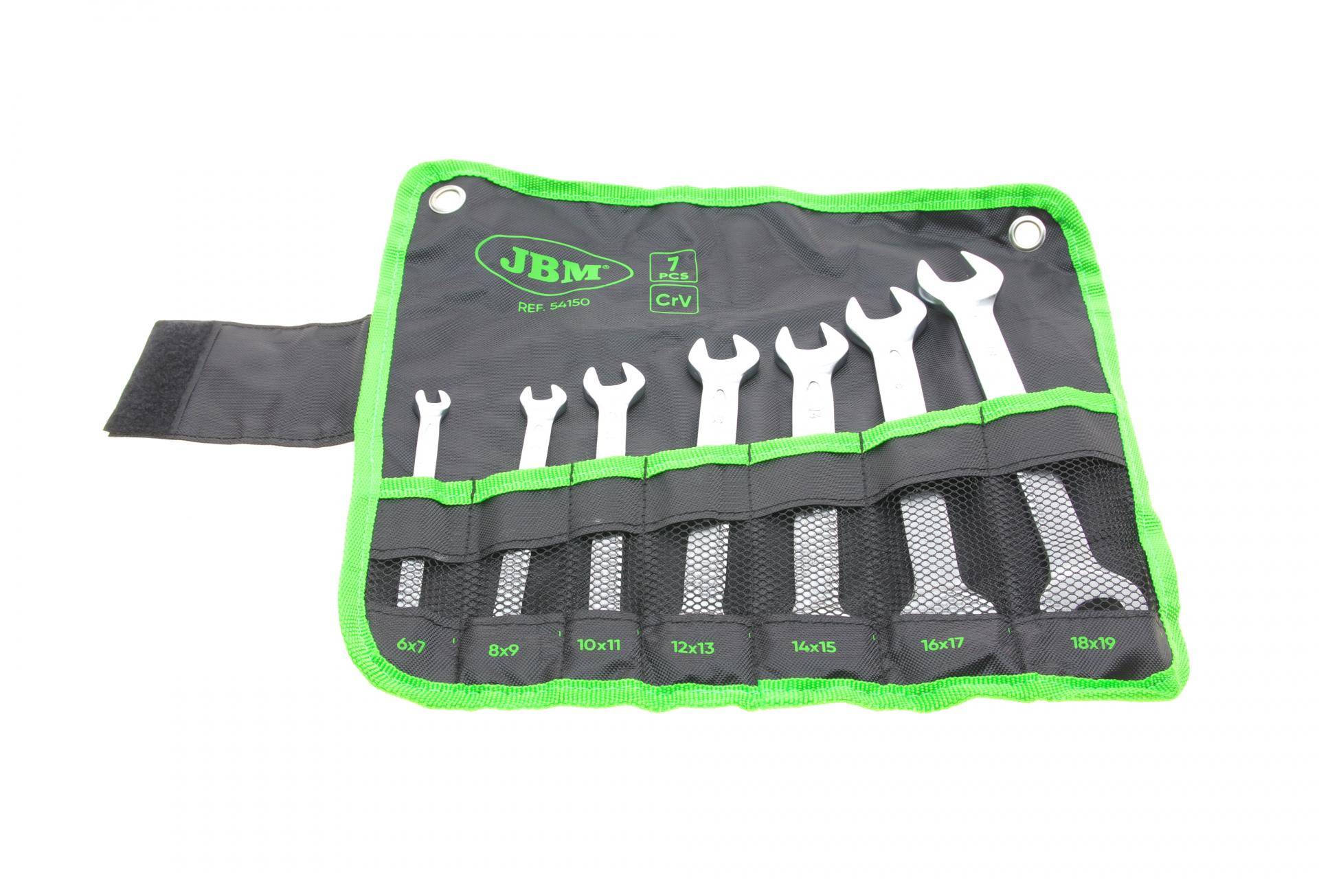 Набір ключів ріжкових 6x7-18x19 мм 7 од.