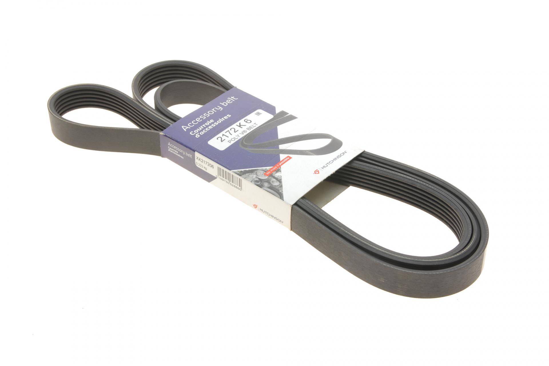 Ремінь генератора MB W124/W126/W201/W202 3.0 -96/VW LT 2.5TDI (6PK2172)