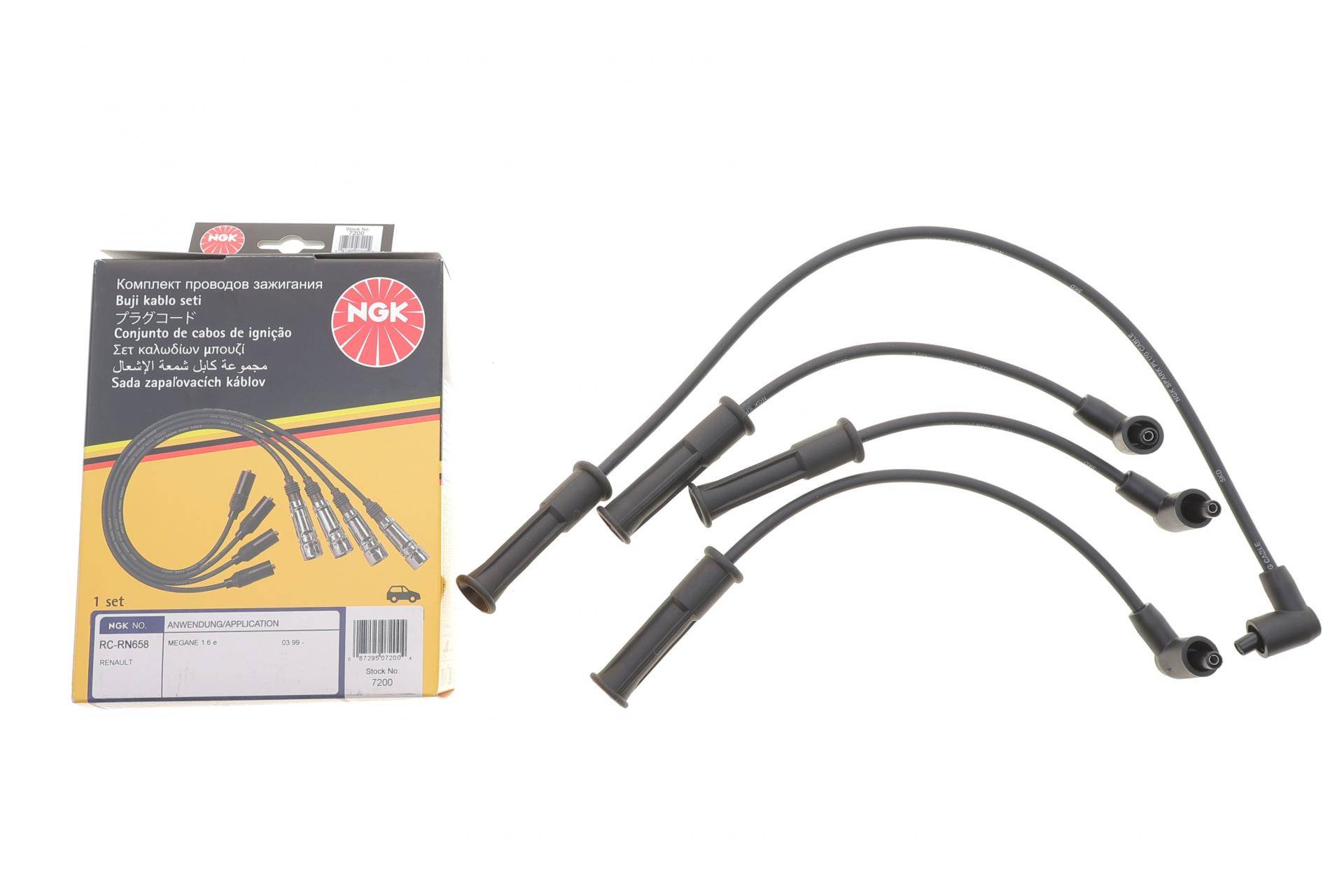 Проводи запалювання (к-кт) Dacia Dokker/Renault Megane 1.4/1.6 96- (RC-RN658)