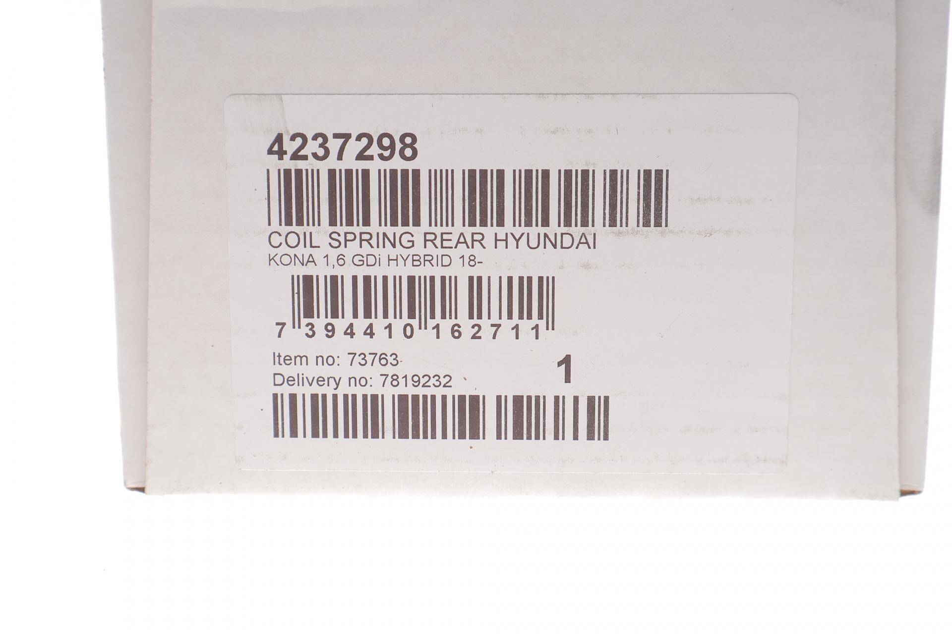 Пружина (задня) Hyundai Kona 1.6 GDi Hybrid 19-23 (SUV)