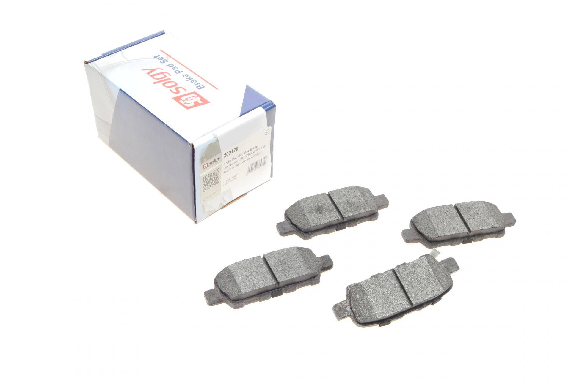 Колодки гальмівні (задні) Renault Koleos/Nissan Juke/Qashqai/X-Trail/Suzuki 08- (Akebono)