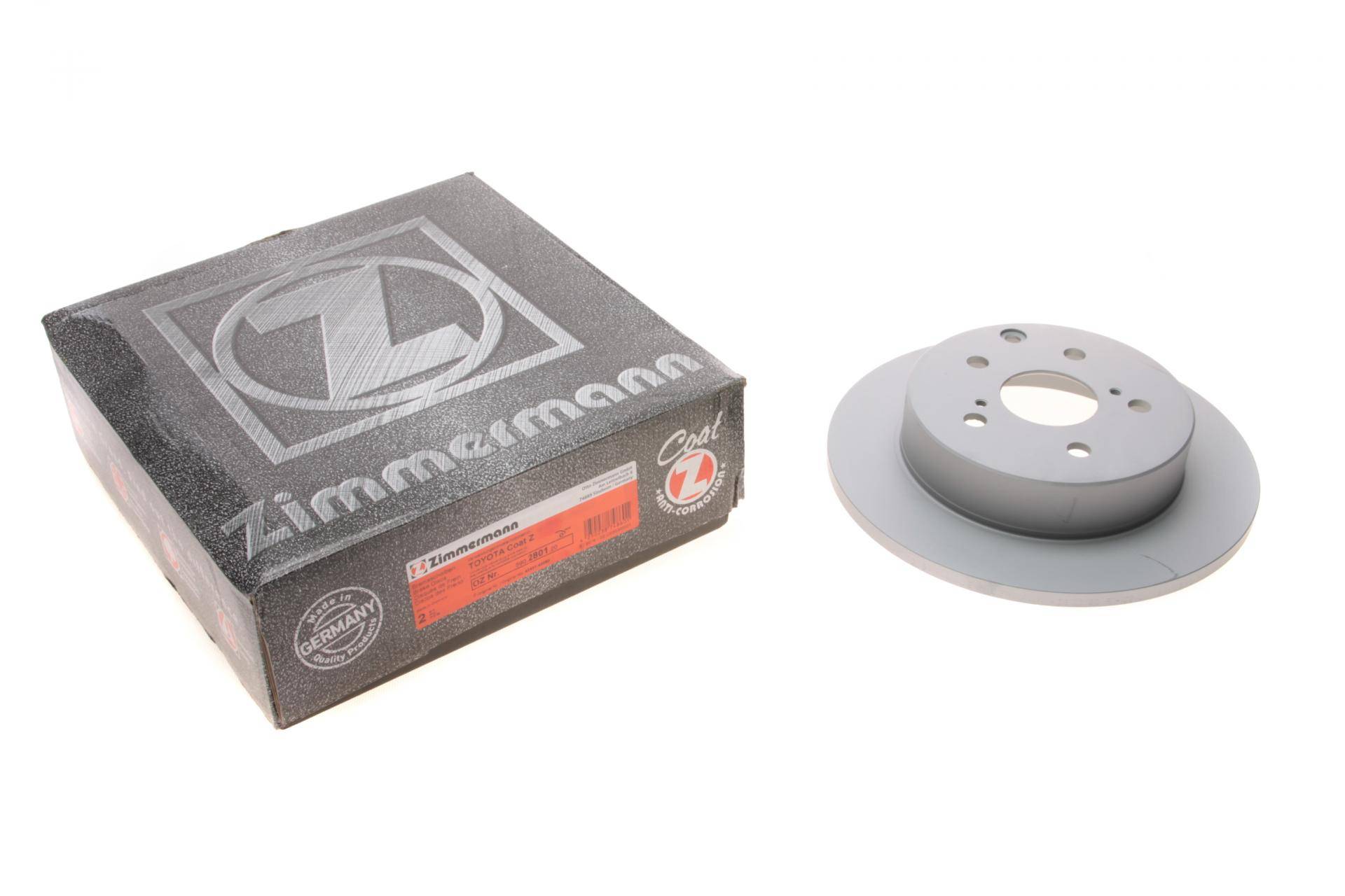 Диск гальмівний (задній) Toyota RAV4 05- (281x12) (з покр.)