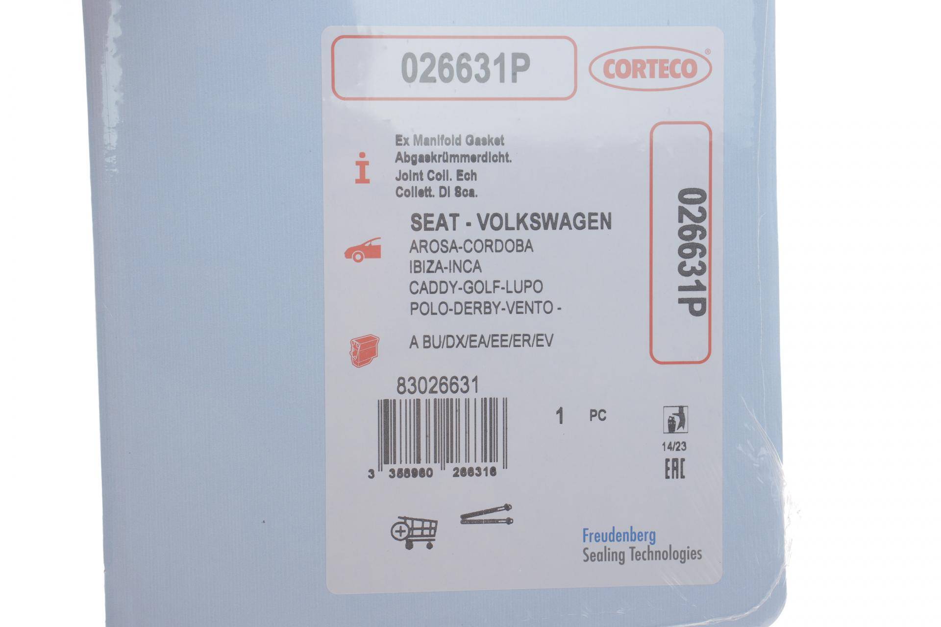 Прокладка колектора випускного VW Caddy II 1.4/1.6i 95-04