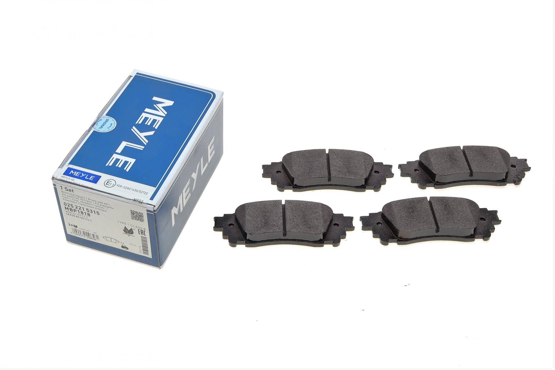 Колодки гальмівні (задні) Lexus NX 2.0/2.5 16V 14-