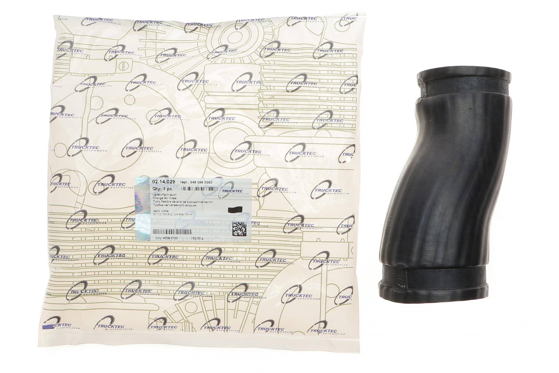 Патрубок інтеркулера MB Sprinter 2.2CDI 06-/Vito 03-