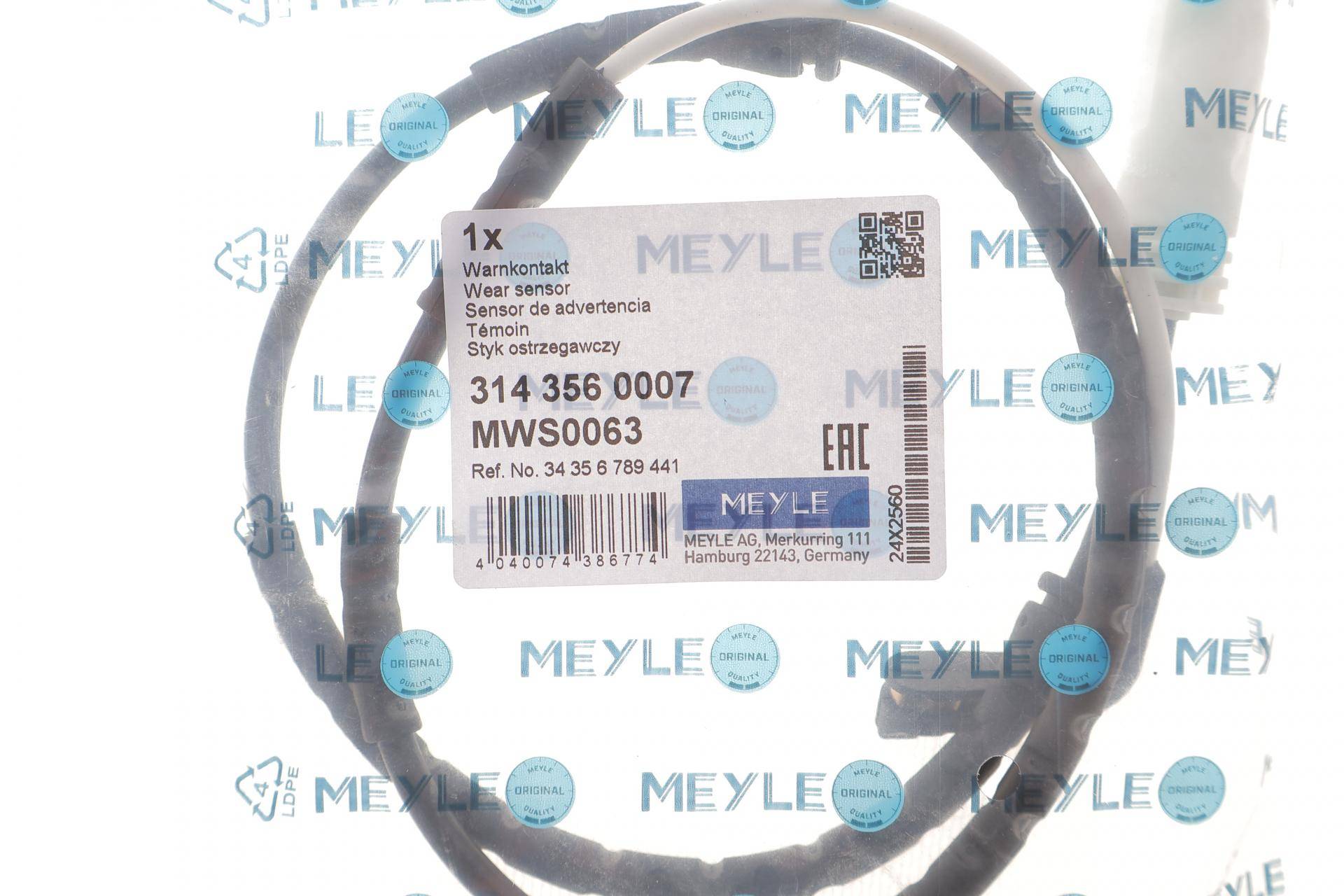 Датчик зносу гальмівних колодок (передніх) BMW 3 (E90) 05-11