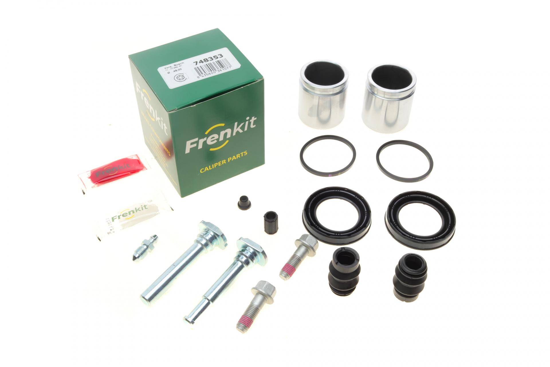 Ремкомплект супорта (переднього) Ford Transit 06- (d=48 мм)(Bosch)(+2 поршня/направляюча) SuperKit