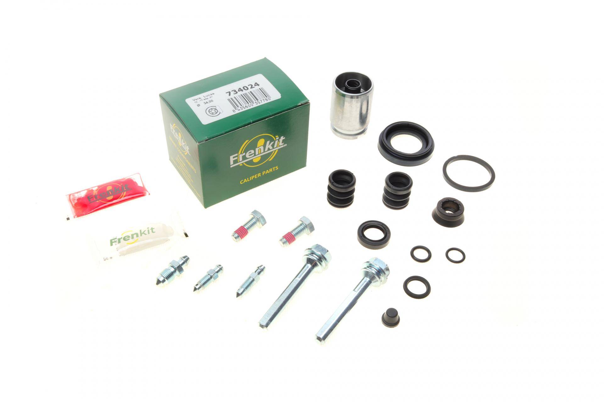 Ремкомплект супорта (заднього) Renault Megane 01- (d=34mm) (Lucas) (+поршень/направляюча)