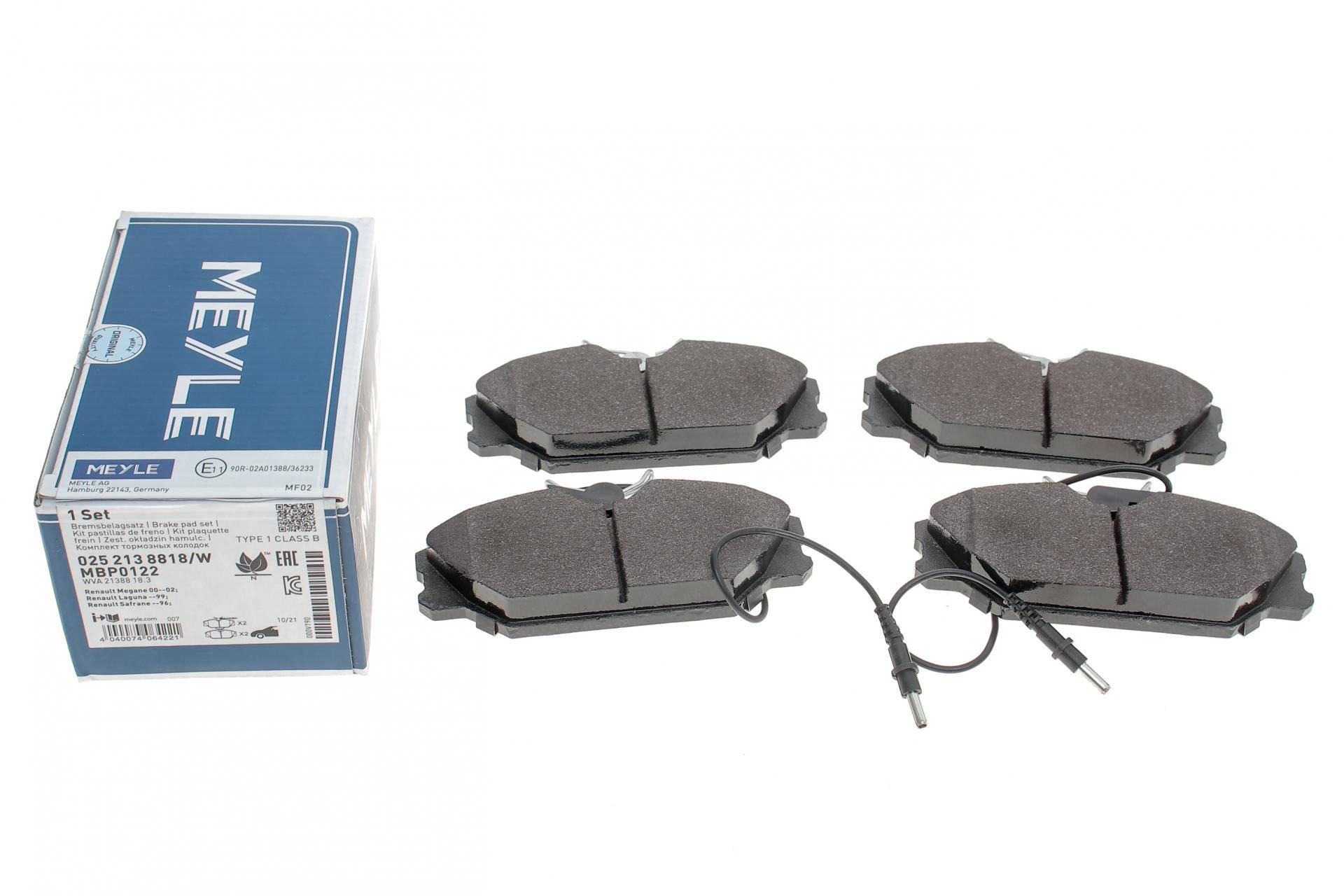 Колодки гальмівні (передні) Renault Laguna I/Megane I 1.6-2.0 i/DT 93-01