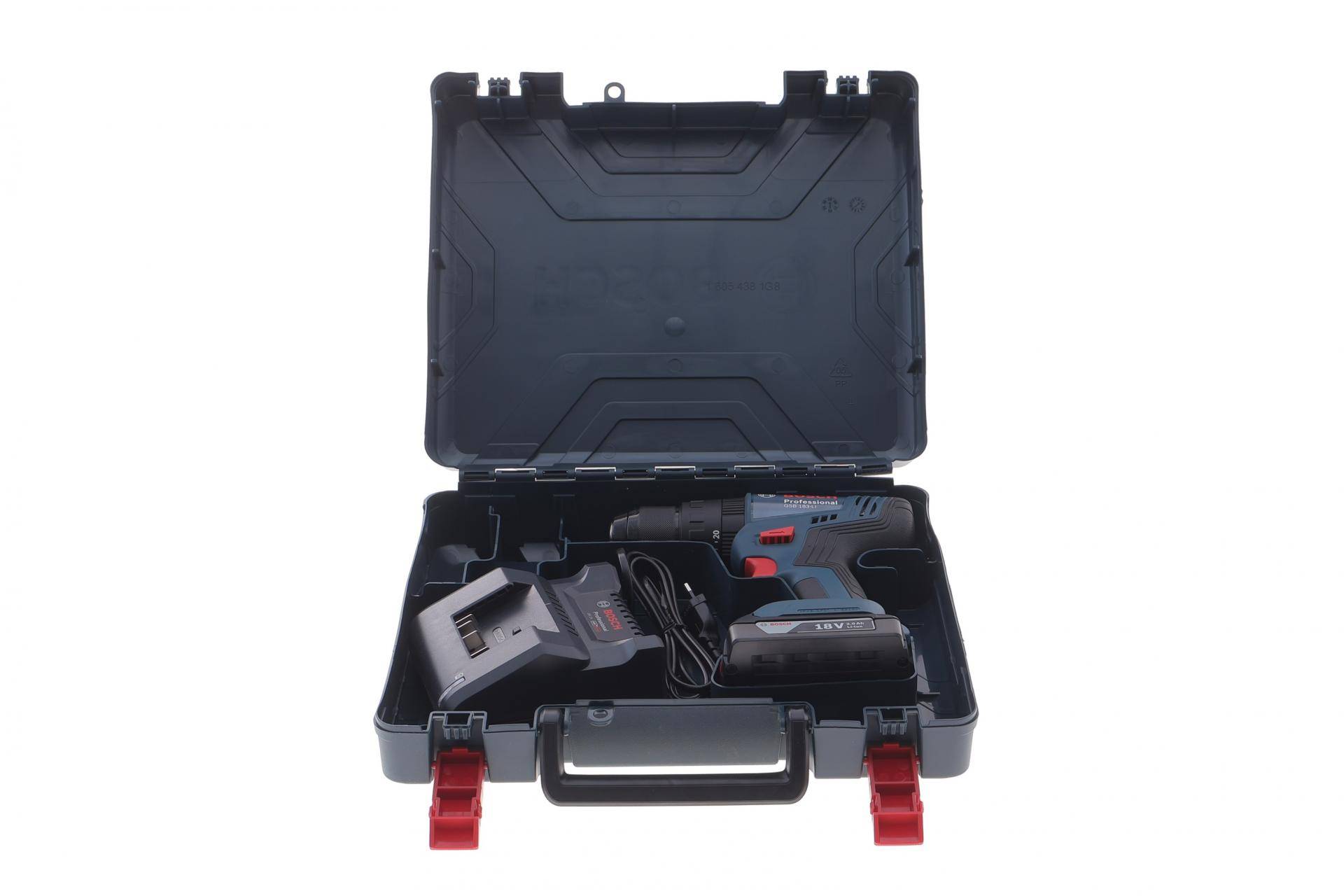 Шуруповерт акумуляторний GSB 183-Li 18V/2.0Ah 56 Нм (+ зарядка)