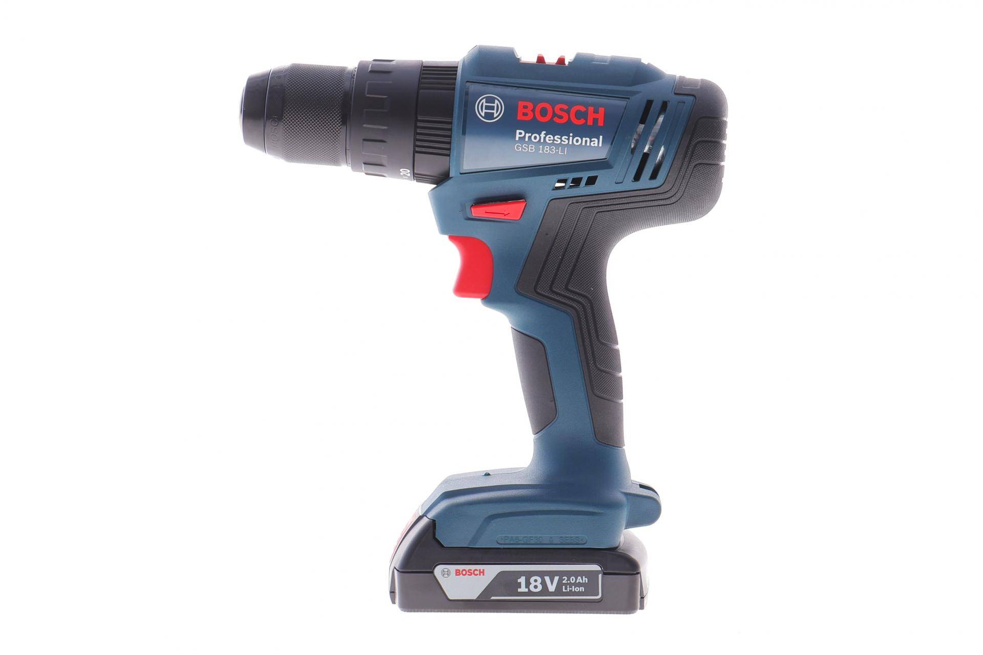 Шуруповерт акумуляторний GSB 183-Li 18V/2.0Ah 56 Нм (+ зарядка)