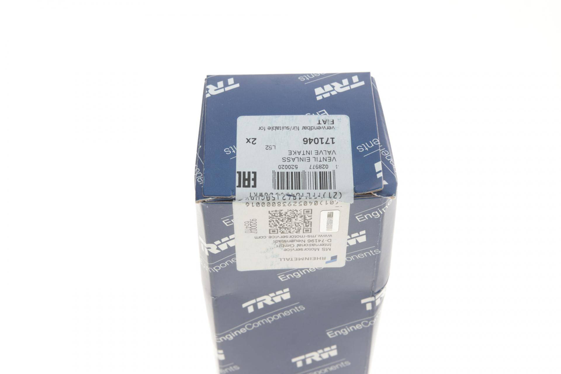 Клапан (впуск) Fiat Doblo 1.9JTD 01- (35.5x8x115) (азотований)