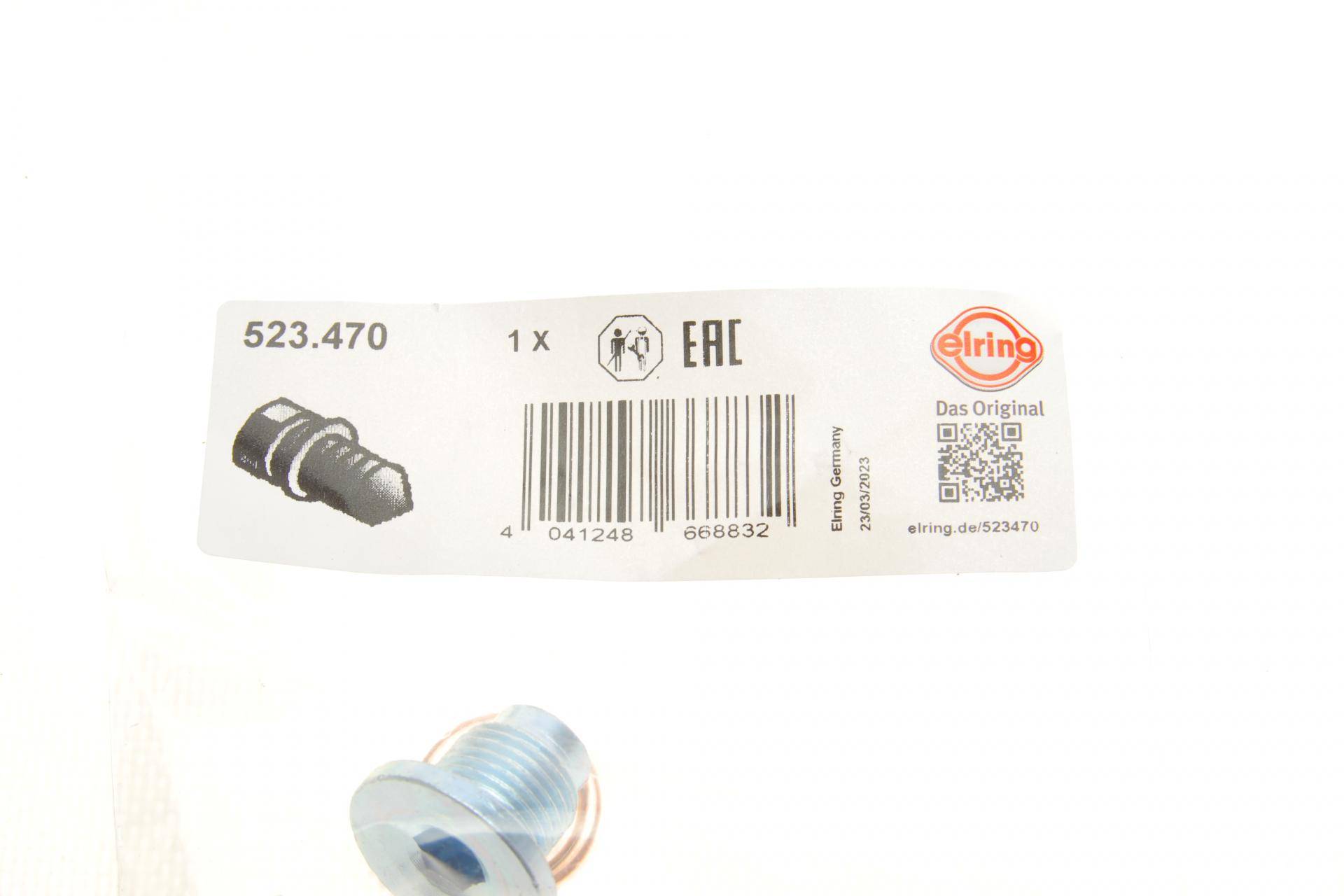 Болт зливу оливи + шайба Citroen Berlingo/Peugeot Partner 1.6/Peugeot Boxer 2.2 HDi 09- (M16x1.5x16)