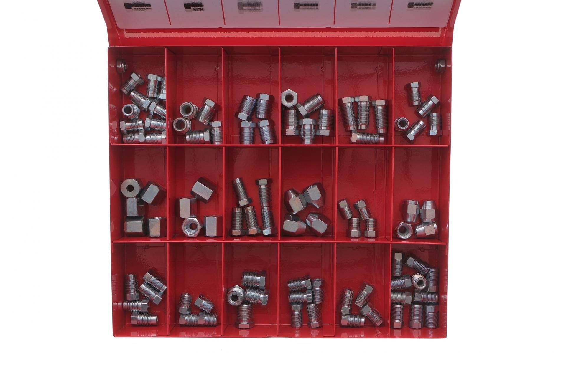 Комплект фітингів і з'єднувачів трубок гальмівних d=5.0-6.5 (К-кт 91 шт.)