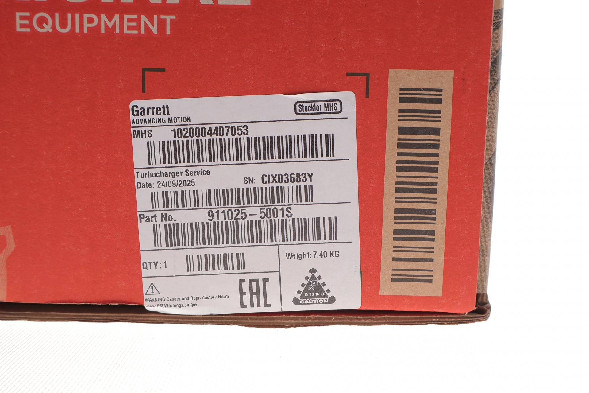 Турбіна MB Sprinter 907/910/Vito (W447) 19- OM654 (заміна на 952201-5001S)