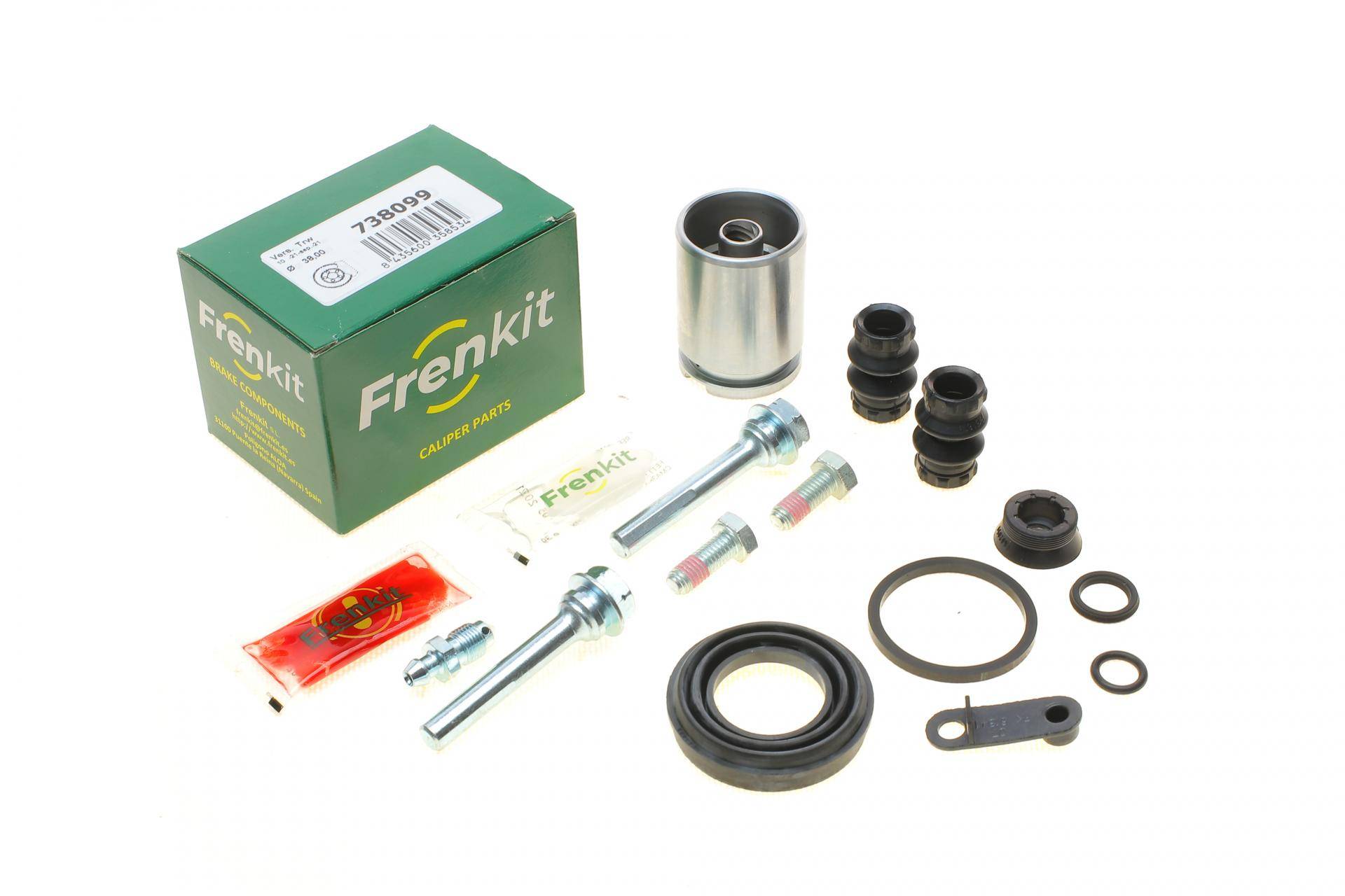 Ремкомплект супорта (заднього) Mini Cooper 10-16 (d=38) (+поршень/направляюча) (Trw)