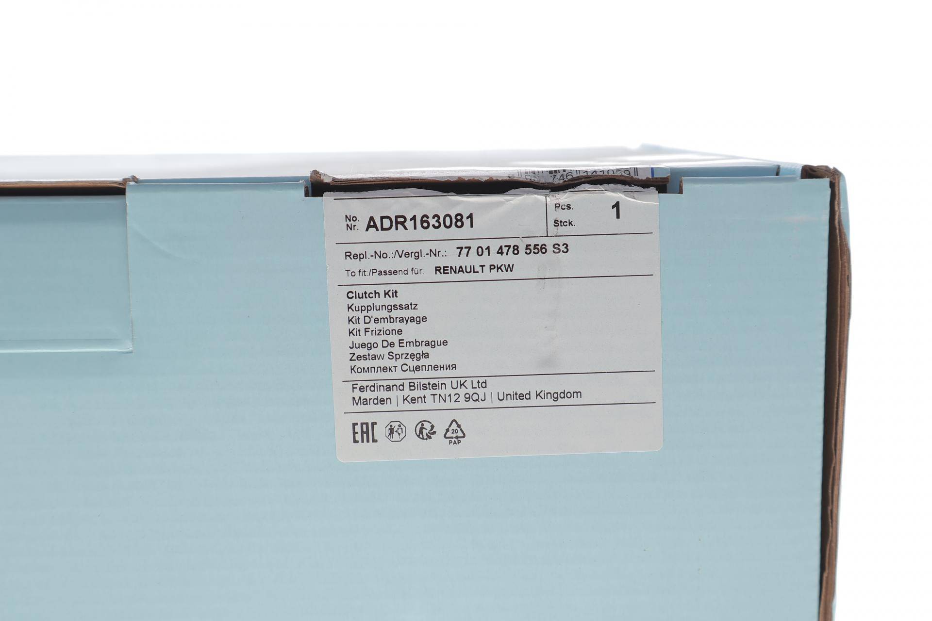 Комплект зчеплення Renault Master II/Trafic II 2.0dCi/2.5dCi 06-, M9R/G9U (d=245mm) (+ вижимний)