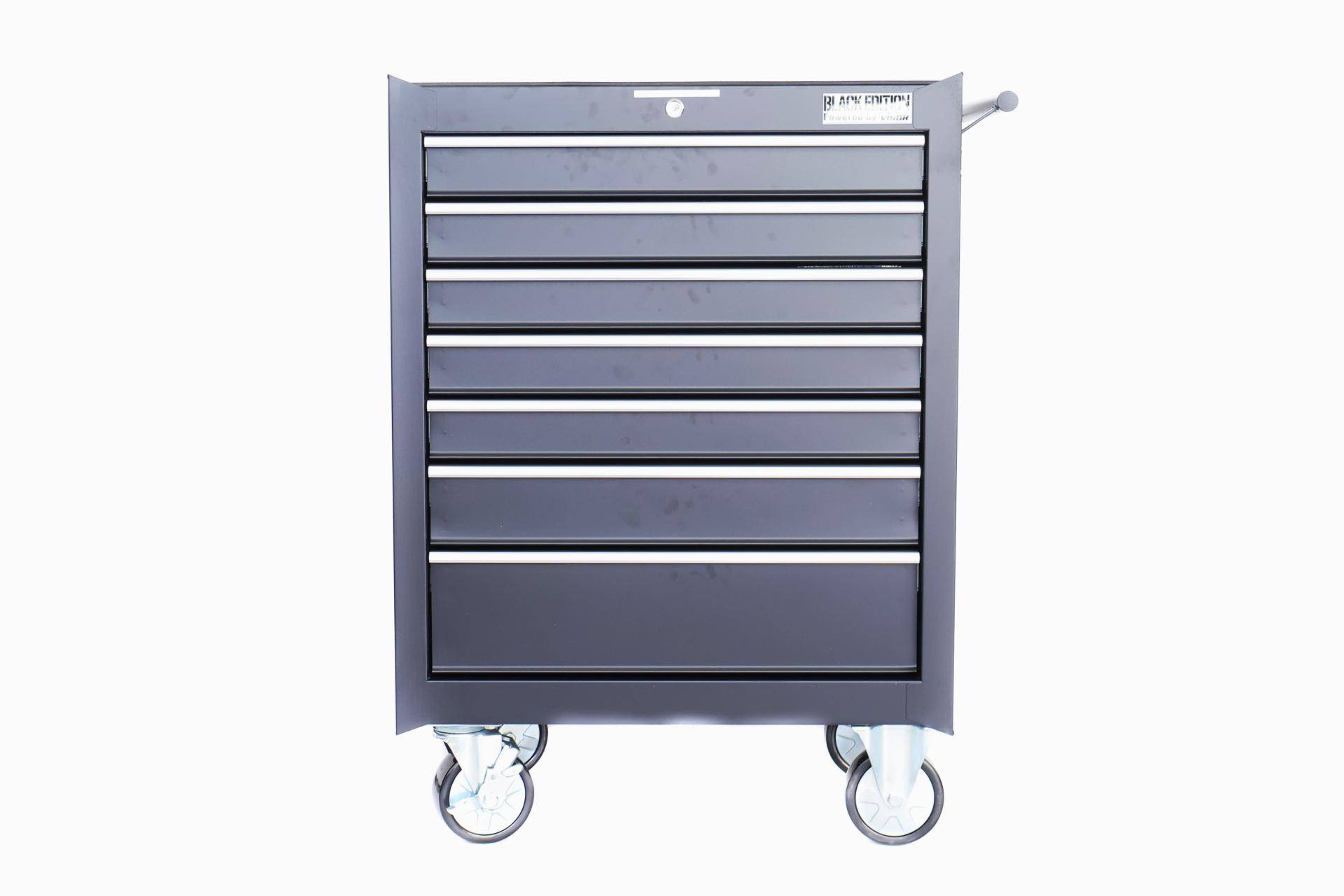 Візок з інструментами 7 секцій 219 од. (чорний) Vigor Black Edition