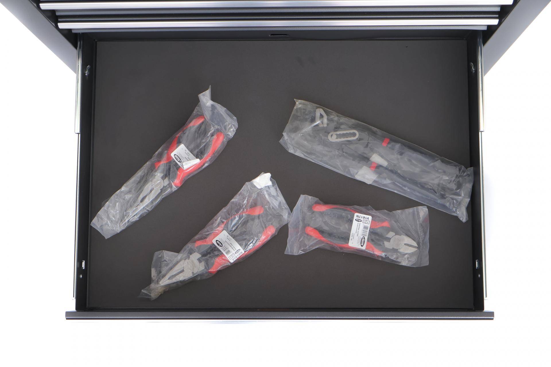 Візок з інструментами 7 секцій 219 од. (чорний) Vigor Black Edition