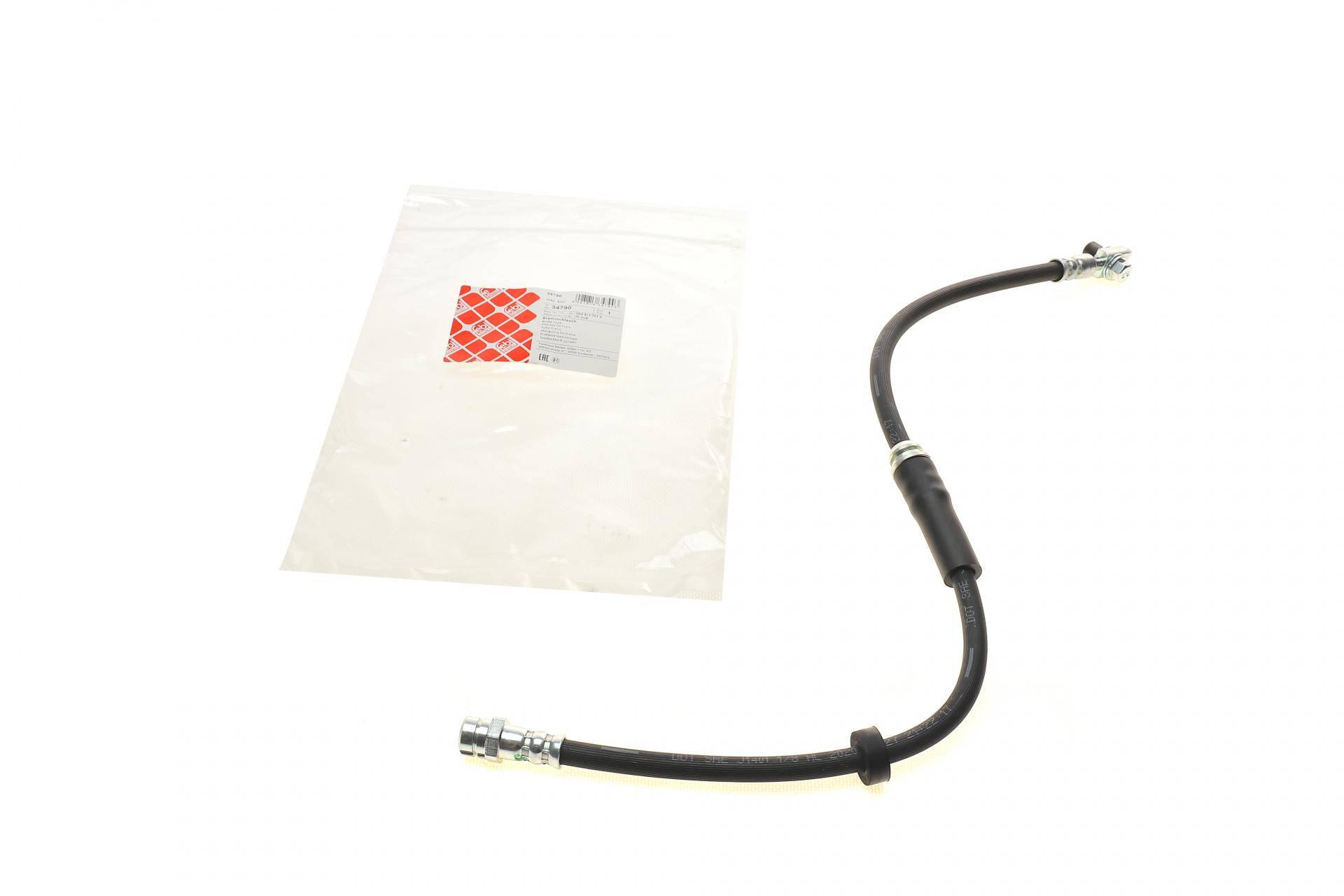 Шланг гальмівний (передній) Skoda SuperB II/VW Passat/Passat All Truck/CC 1.4-3.6 05- (634mm)