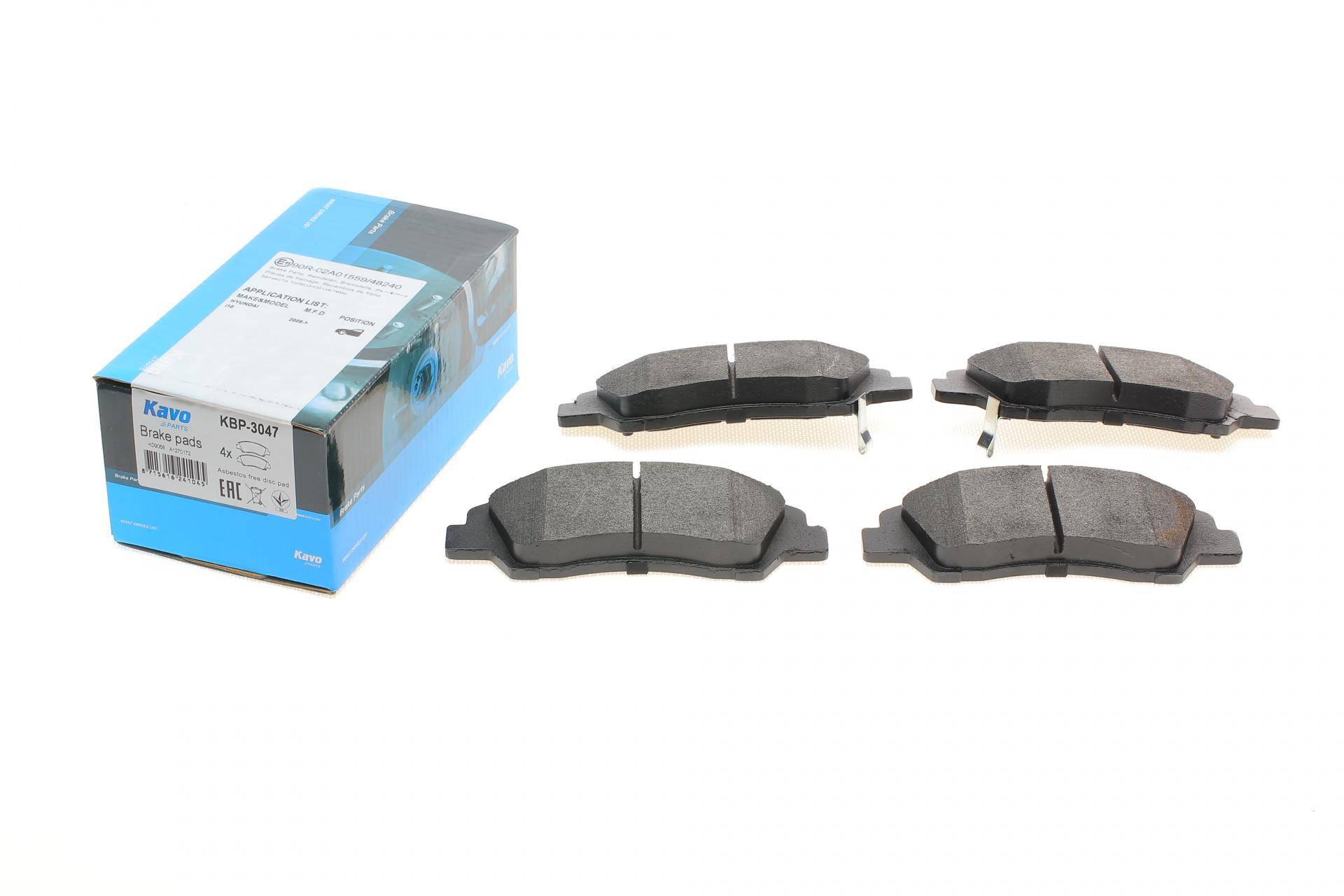 Колодки гальмівні (передні) Hyundai i10 08- (132.5x44)